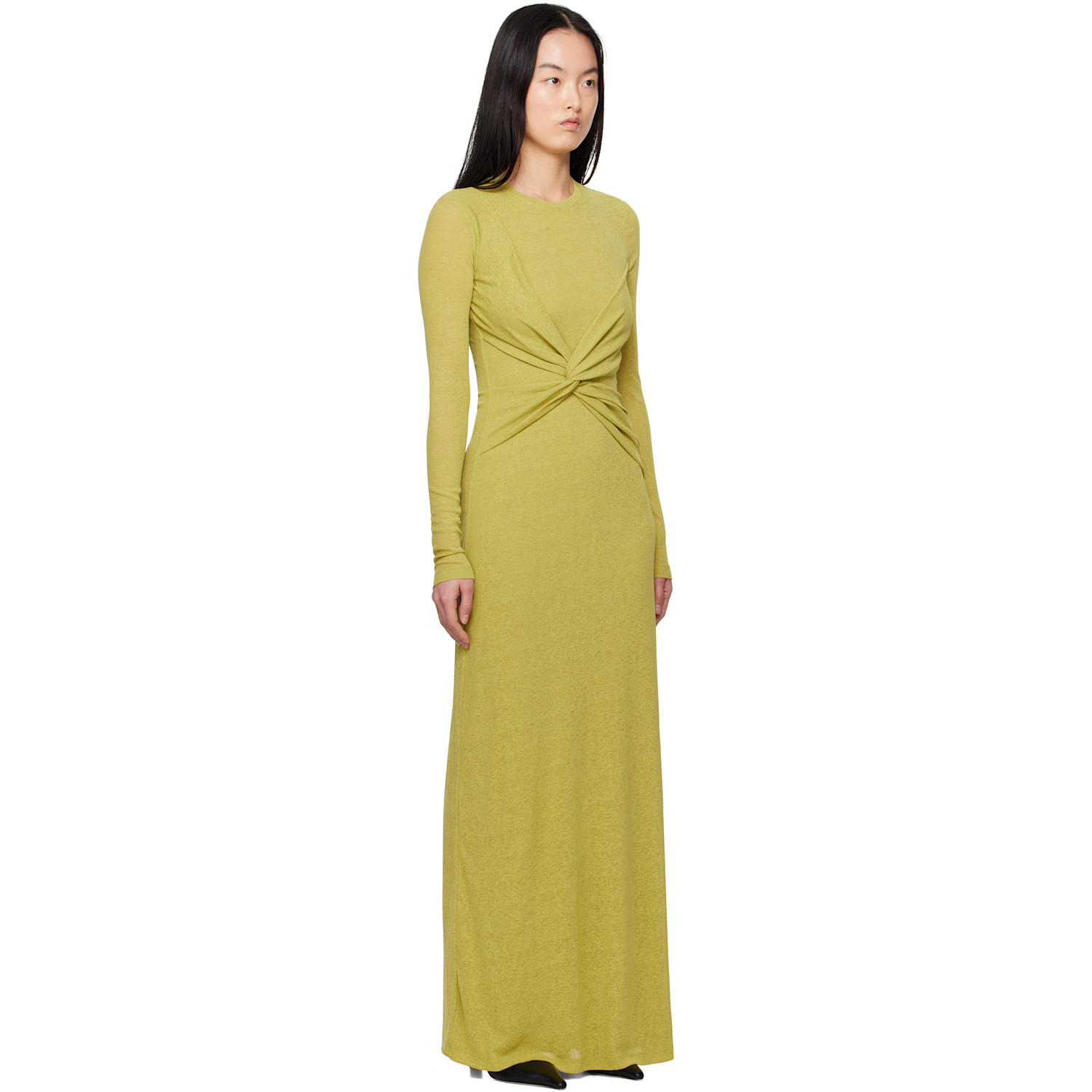  Nanushka Green Rozal Maxi Dress 