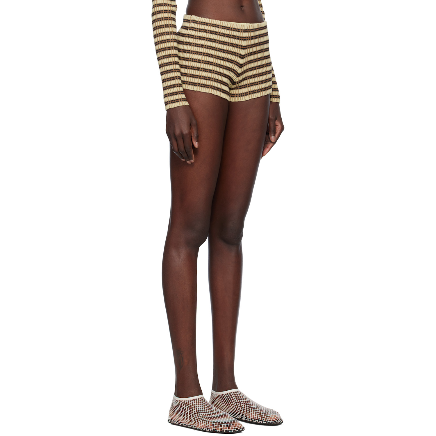  Nanushka Beige Ferra Shorts 
