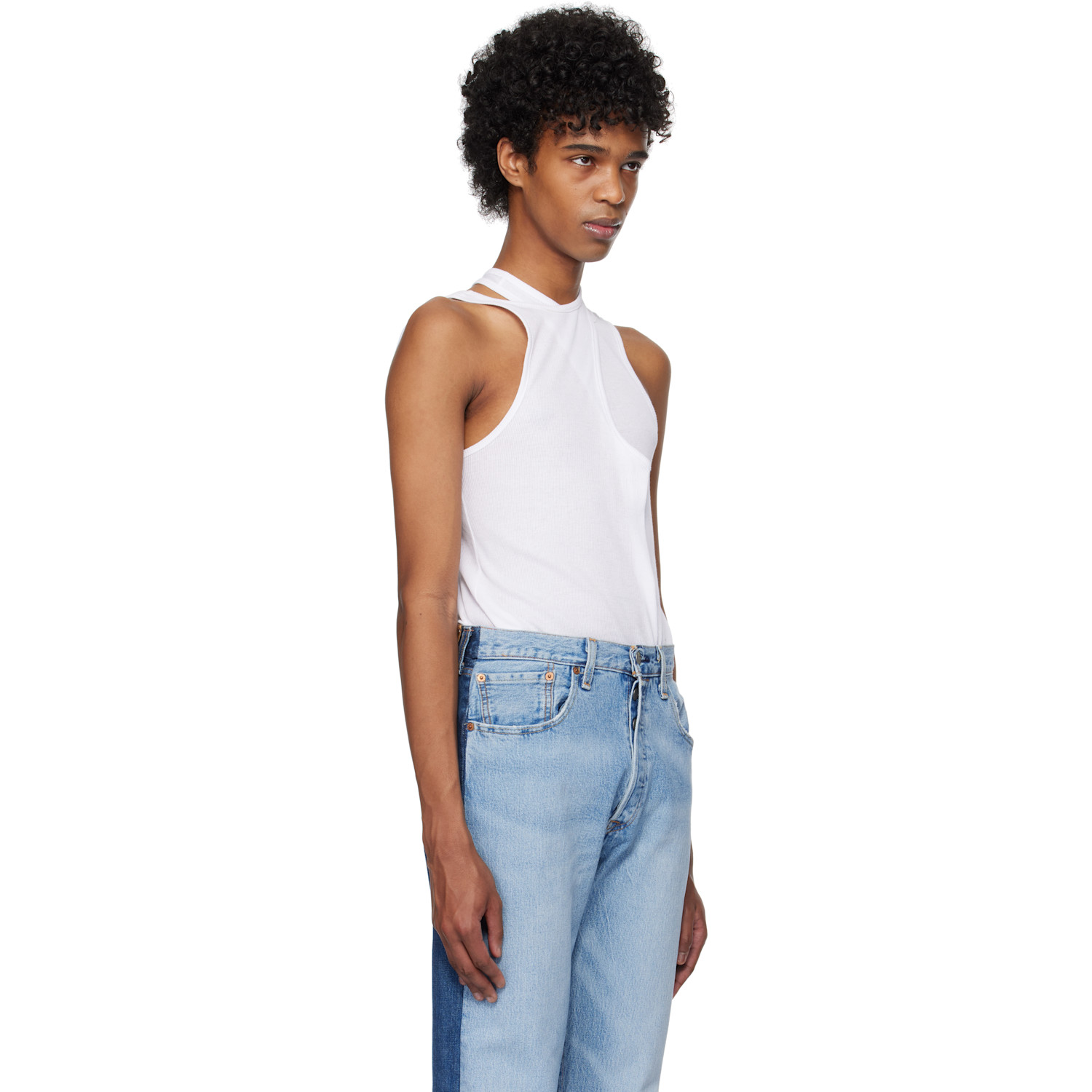  Bless White Twintank Tank Top 