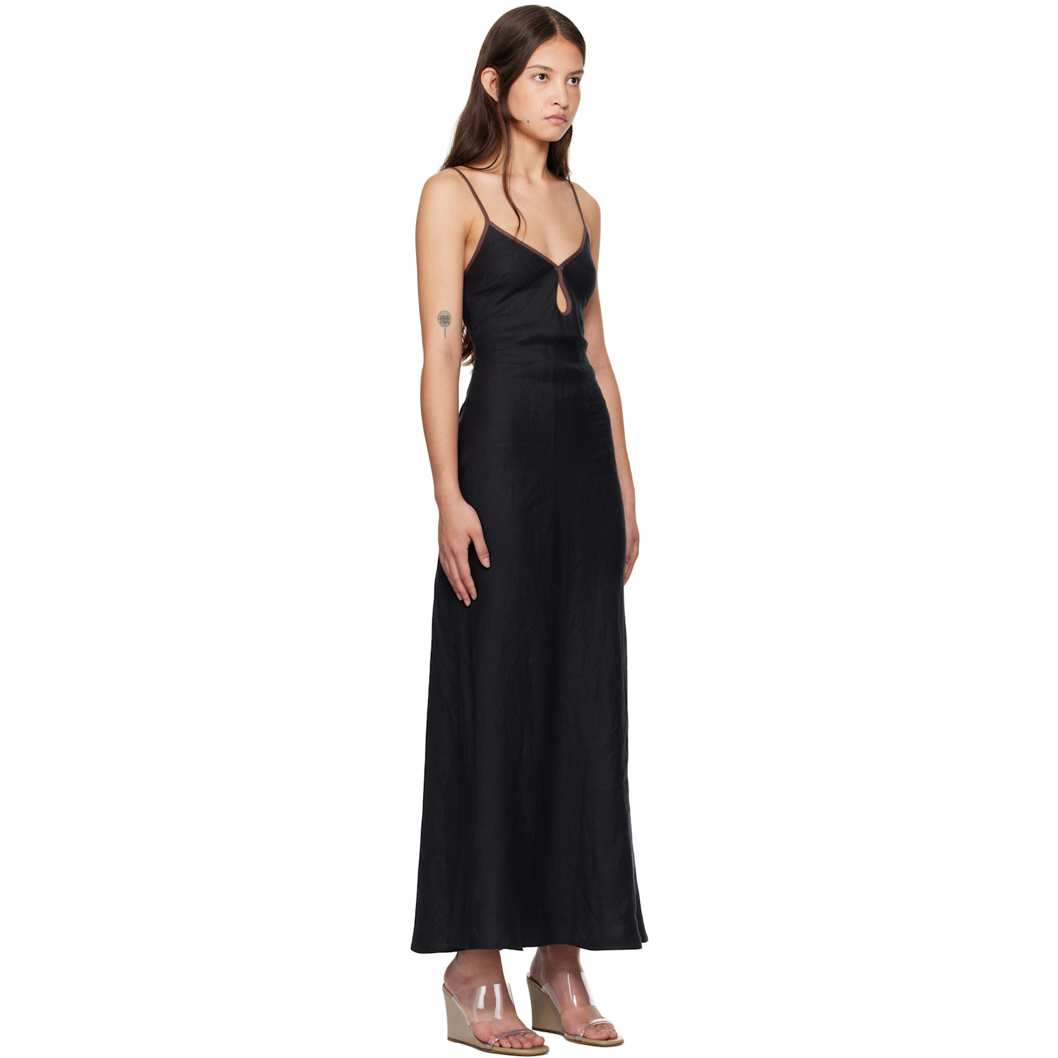 Bec + Bridge Black Ottilie Keyhole Maxi Dress 