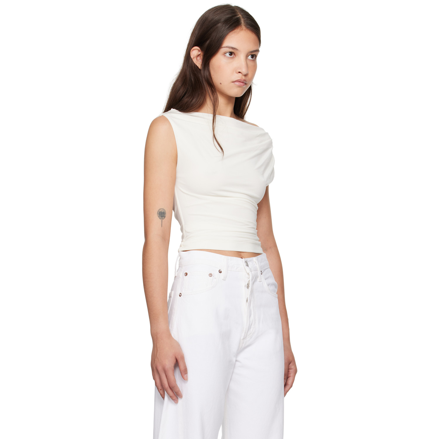  Bec + Bridge Off-white Odesse Boat Neck Top 