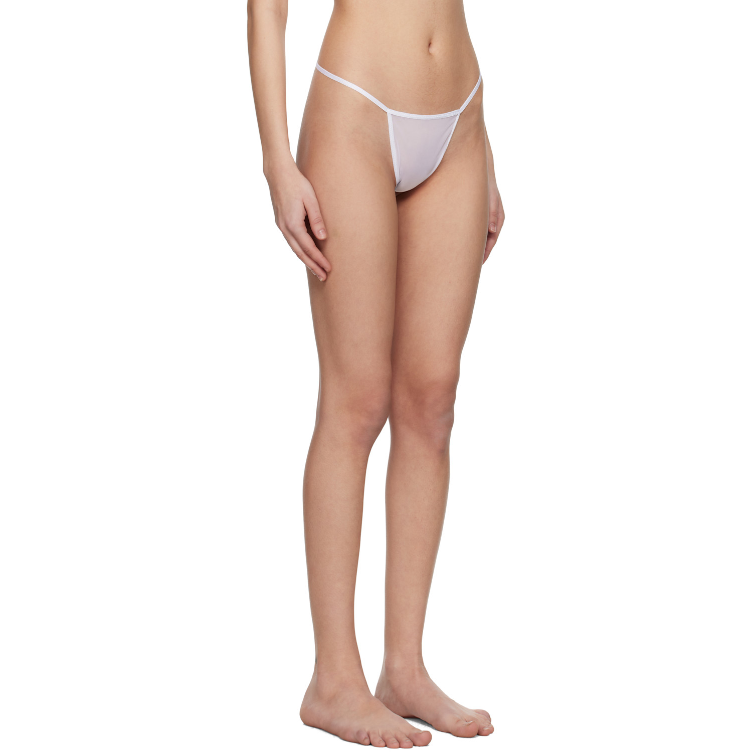  Du Ciel White Doux Slip Briefs 