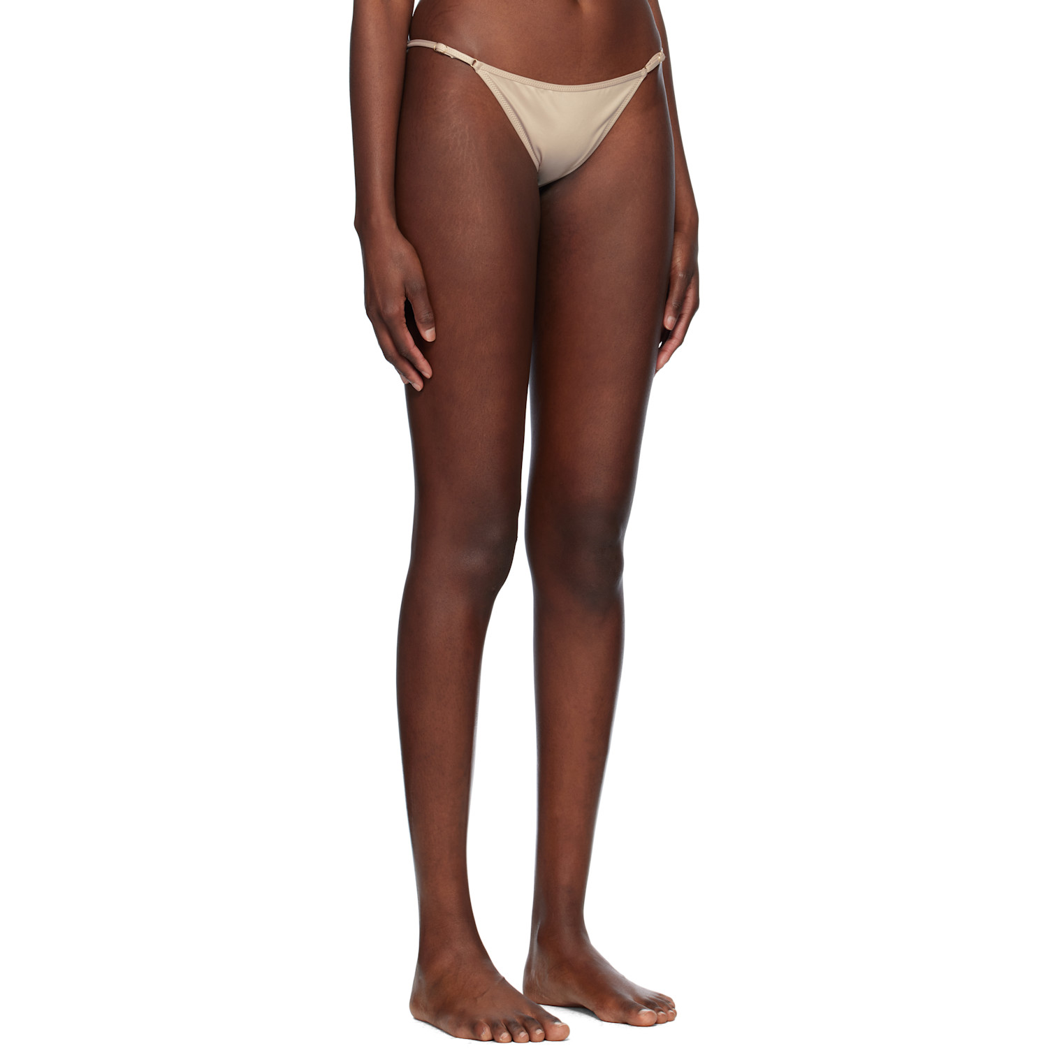  Yasmine Eslami Taupe Laura Bikini Bottom 