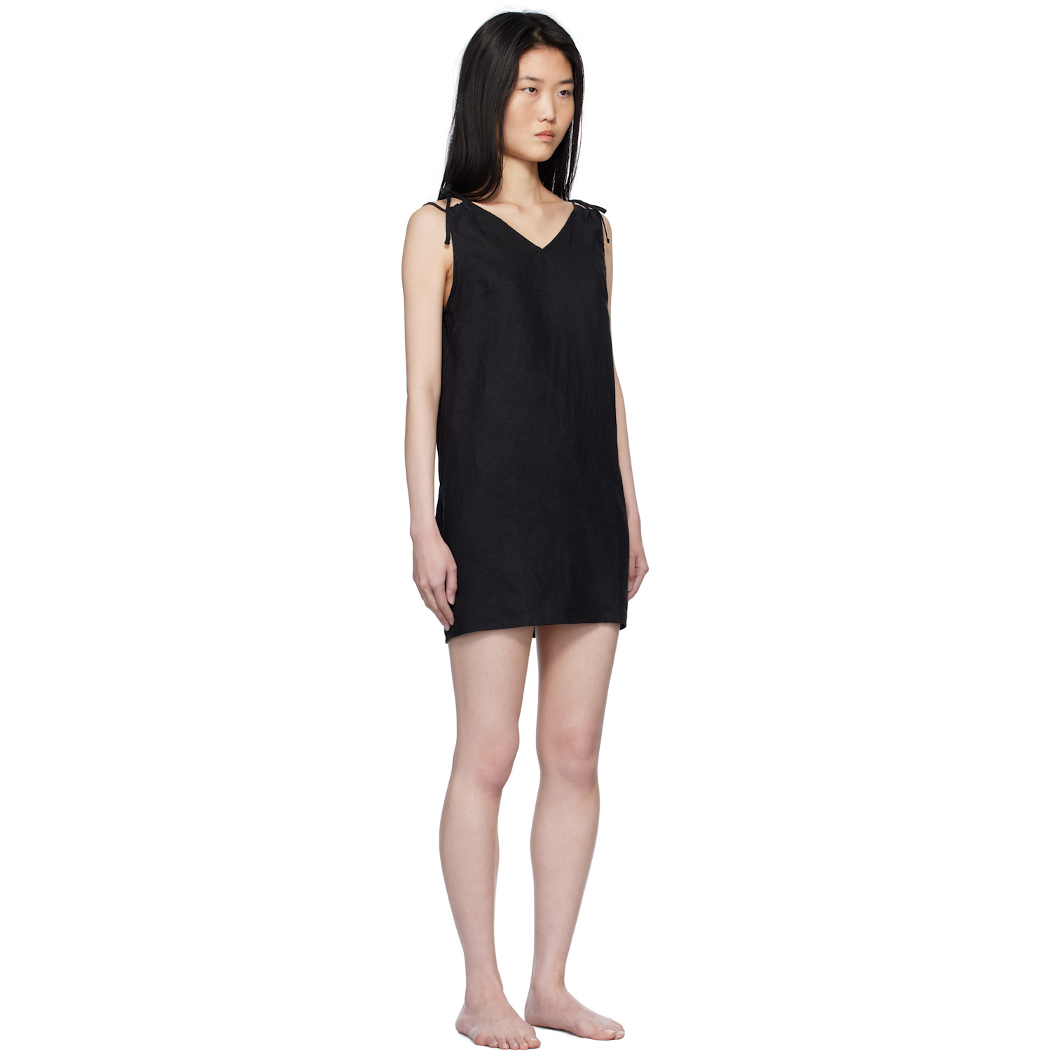  Deiji Studios Black Looped Minidress 