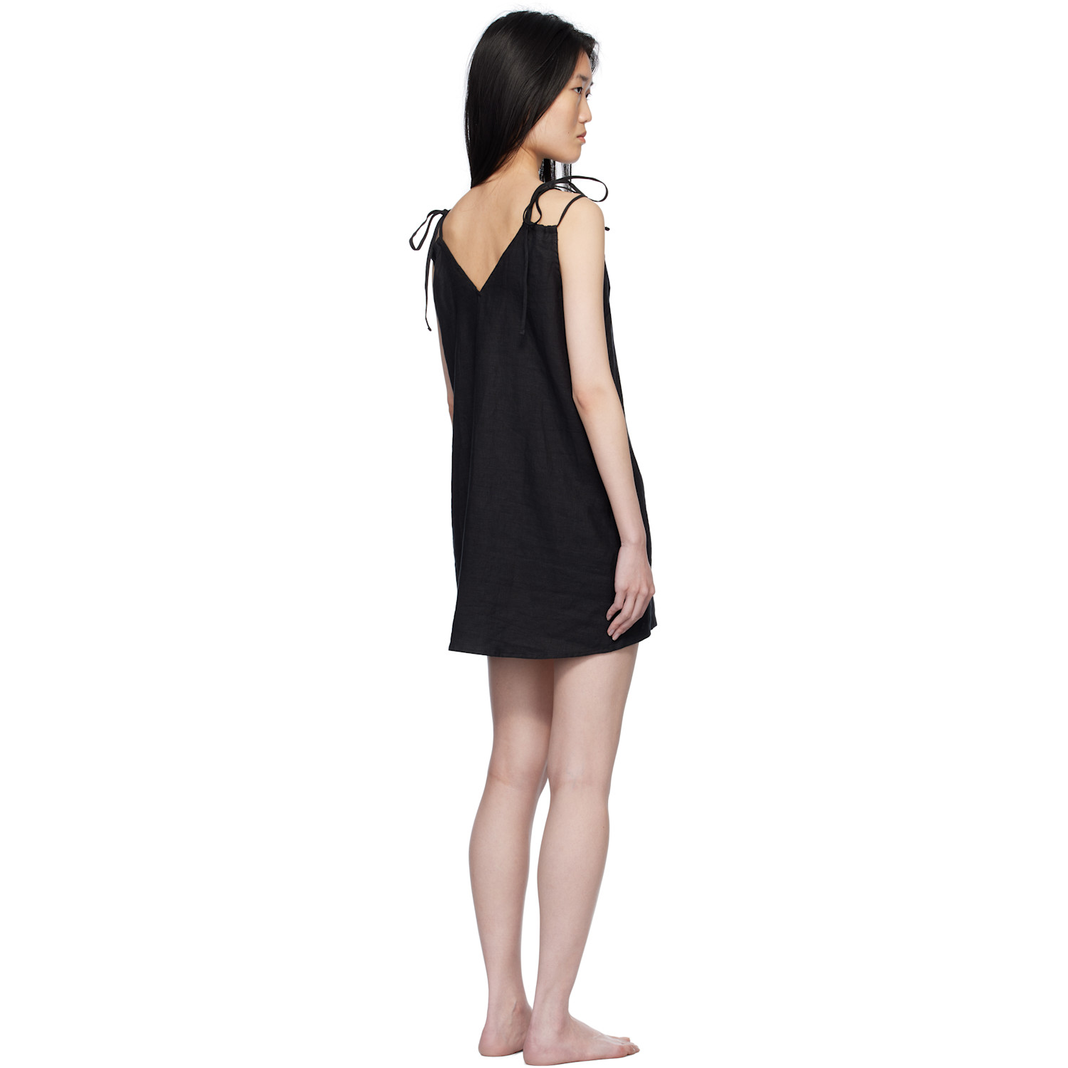  Deiji Studios Black Looped Minidress 