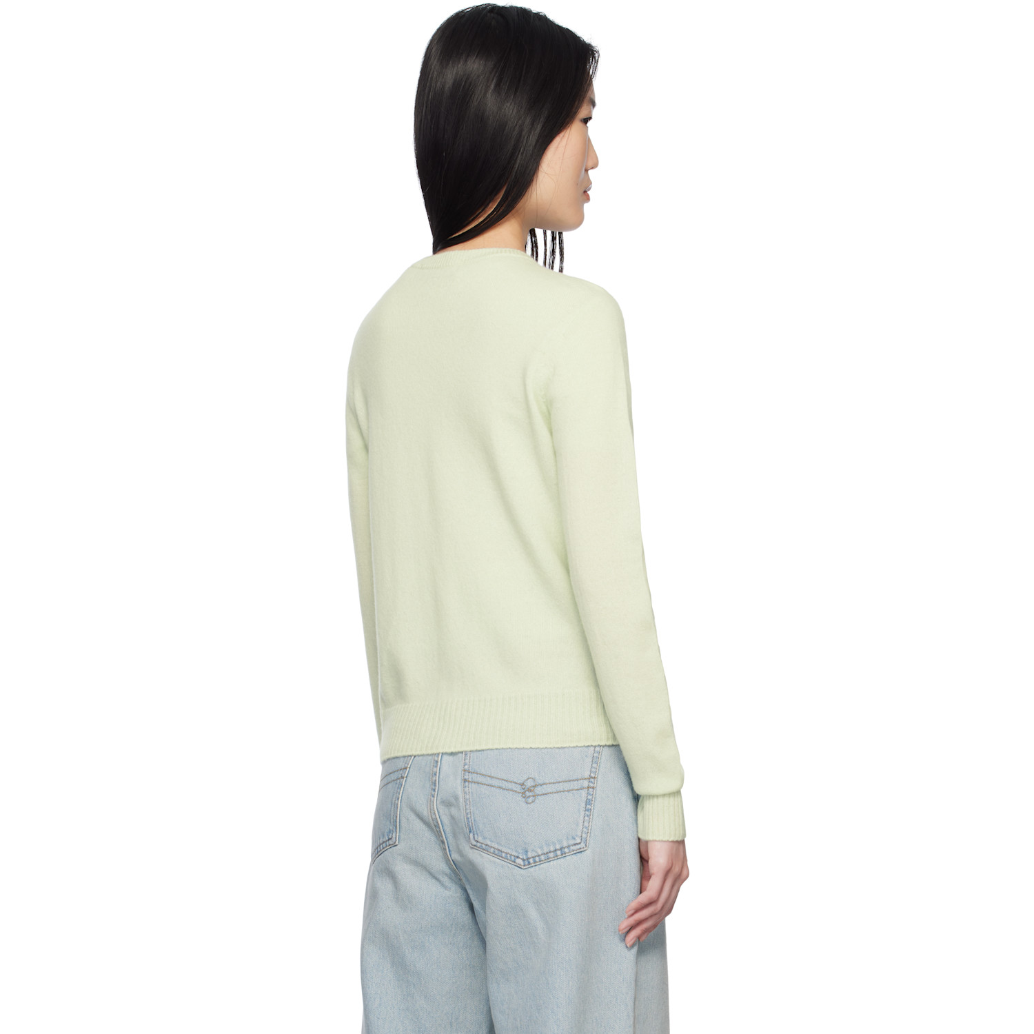  Blumarine Green Cashmere Cardigan 