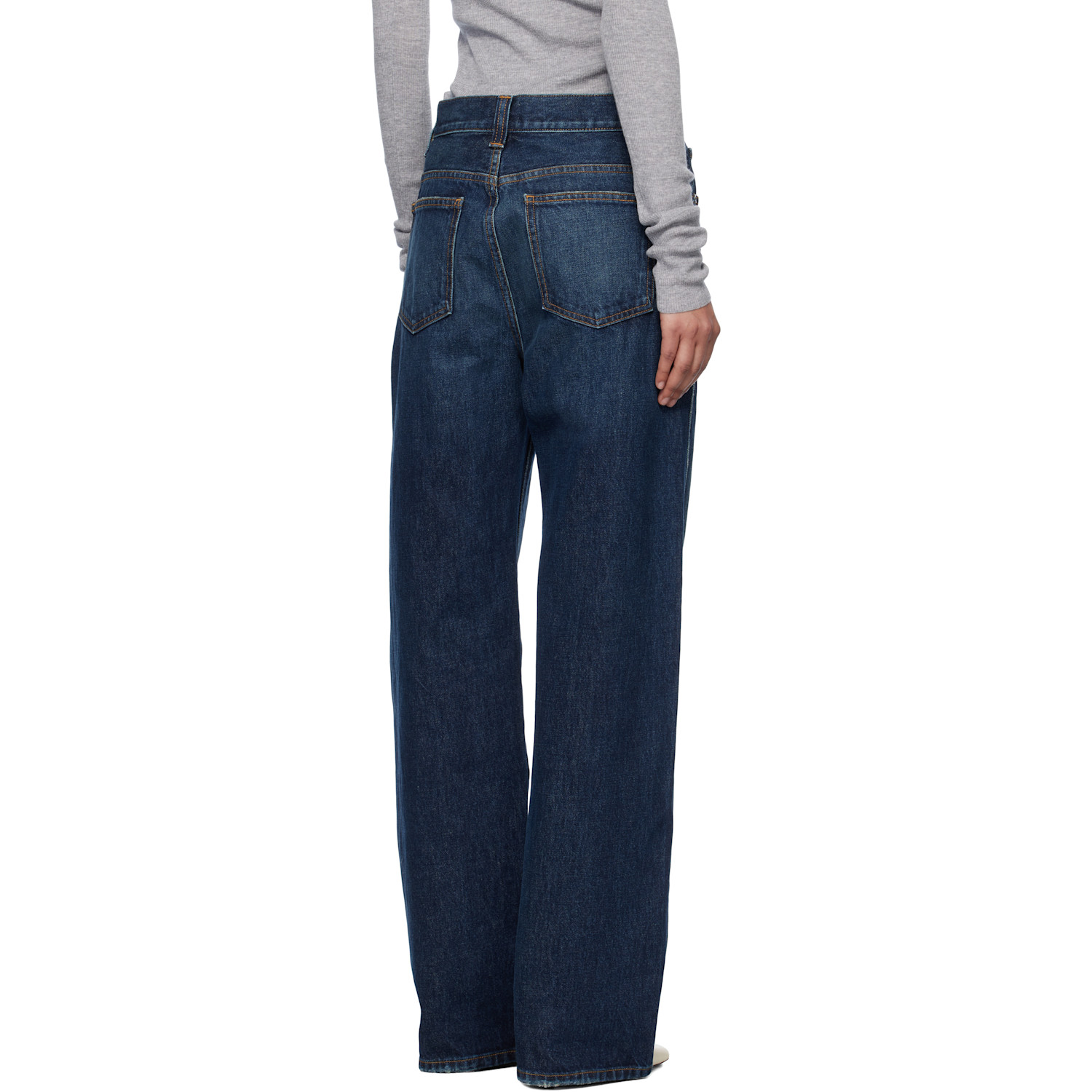  Khaite Navy Bonnie Jeans 