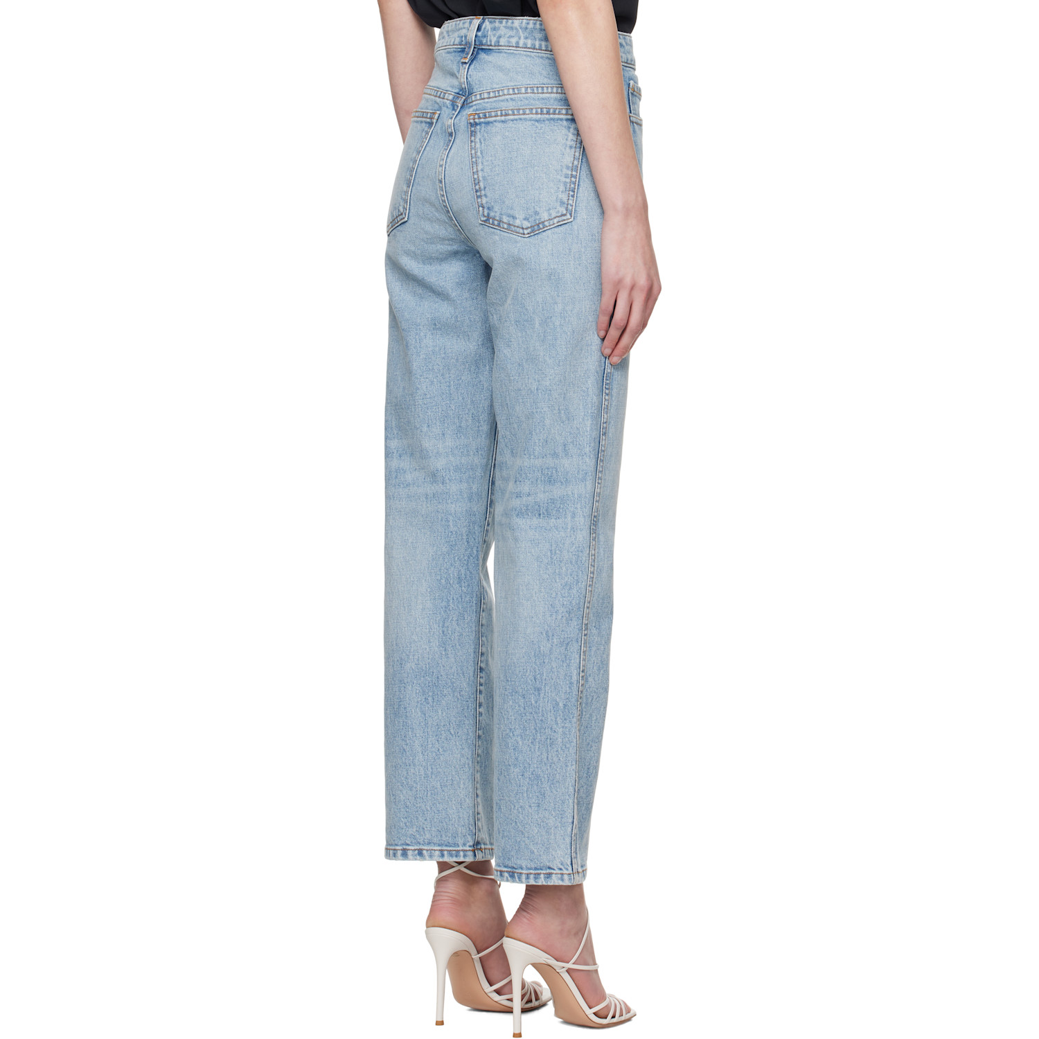  Khaite Blue Abigail Stretch Jeans 