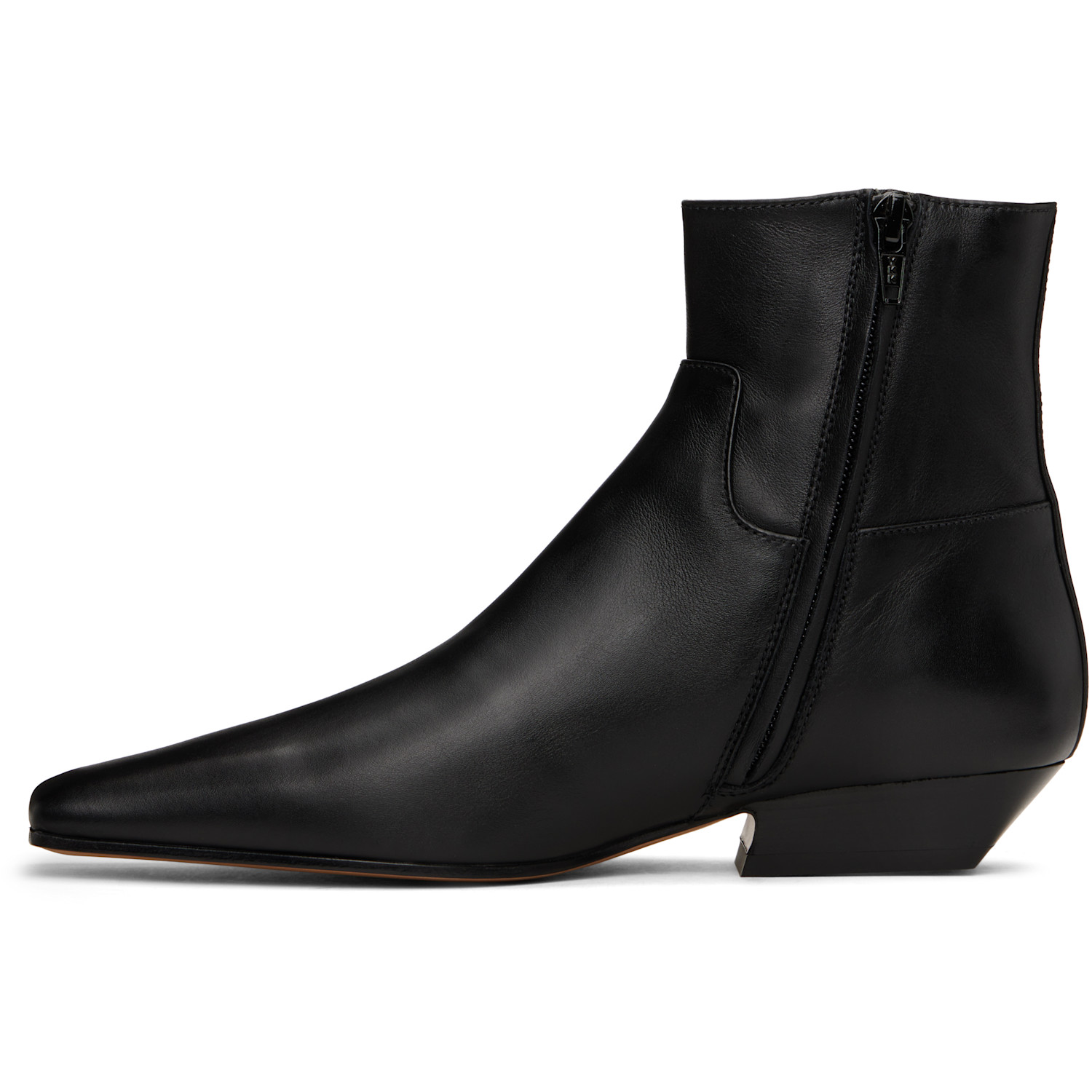  Khaite Black Marfa Ankle Boots 