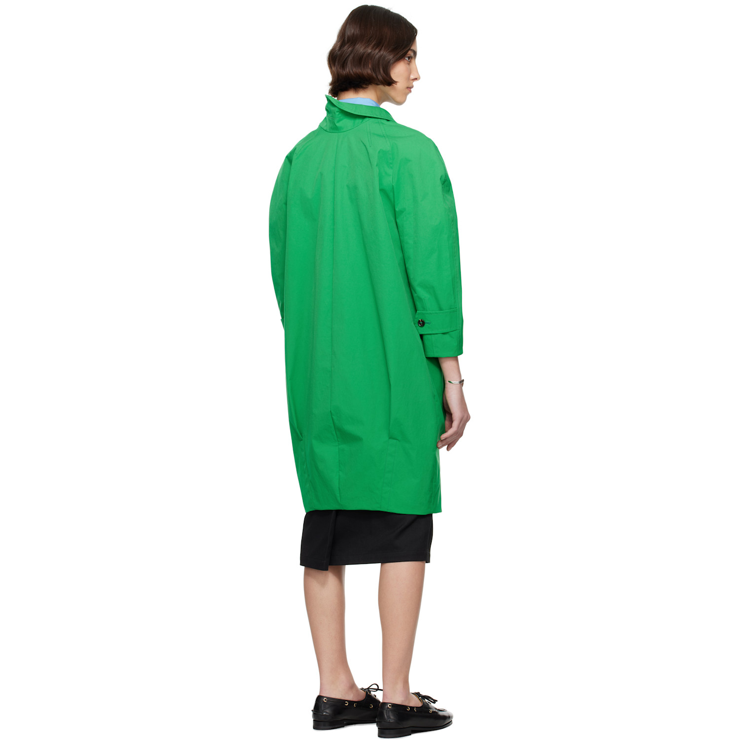  Bally Green Twill Coat 