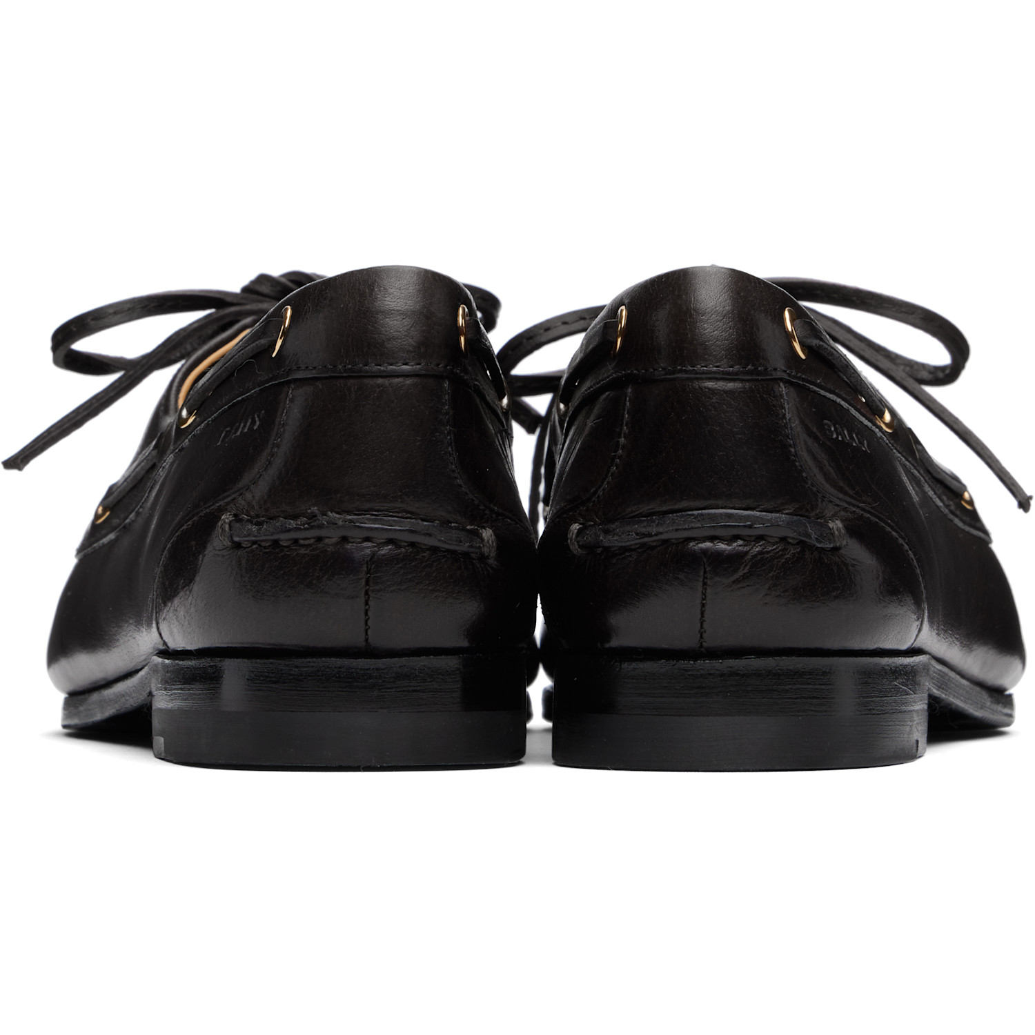  Bally Black Plume Derbys 