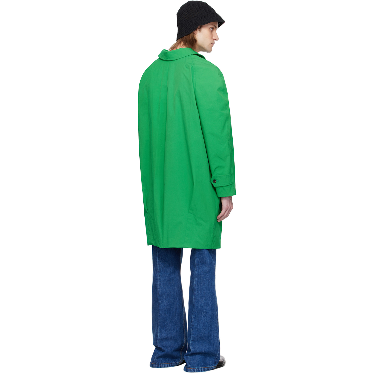  Bally Green Twill Coat 
