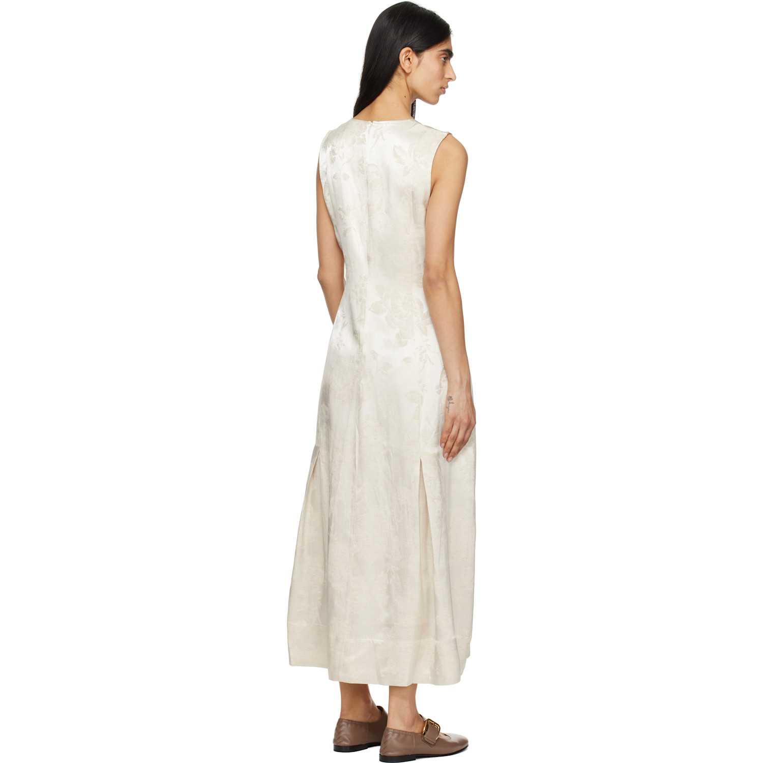  Holzweiler Off-white Luka Jacquard Maxi Dress 