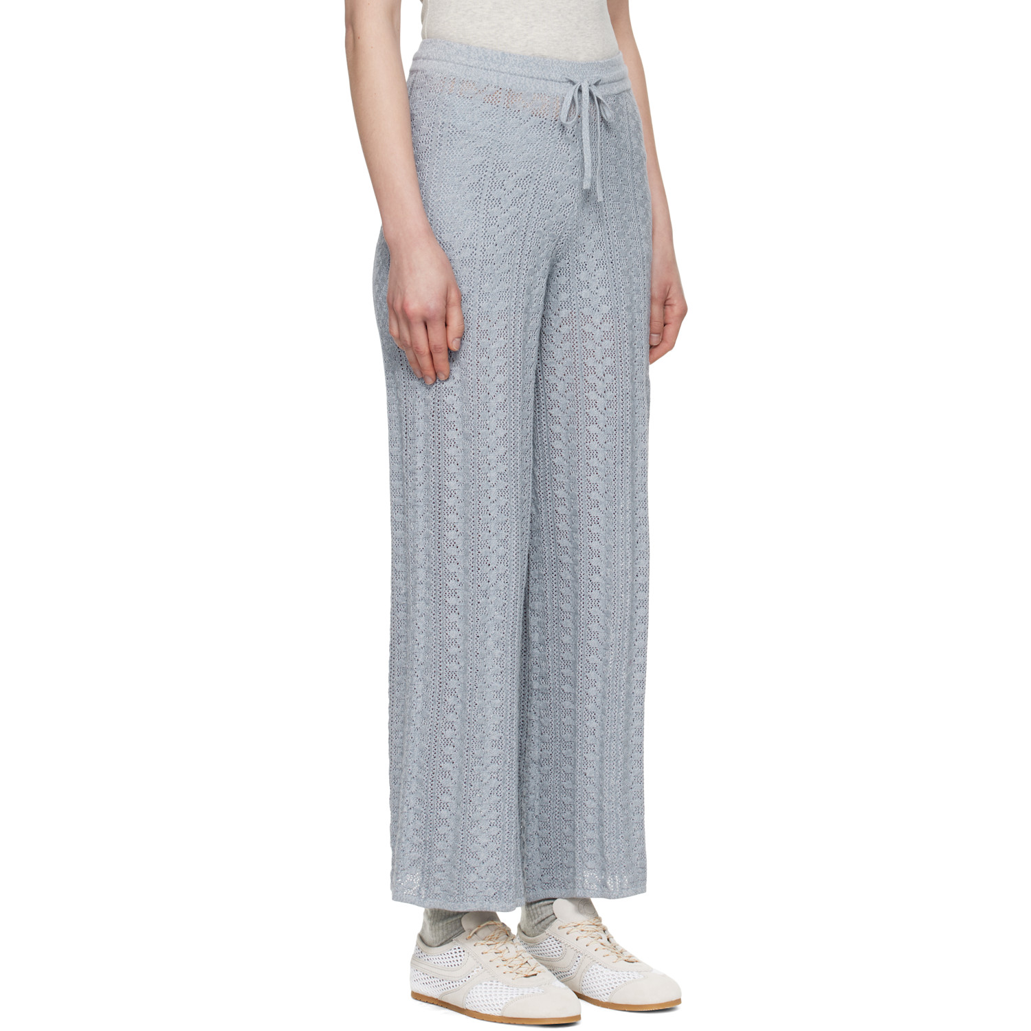 Holzweiler Blue Kelp Crochet Trousers 