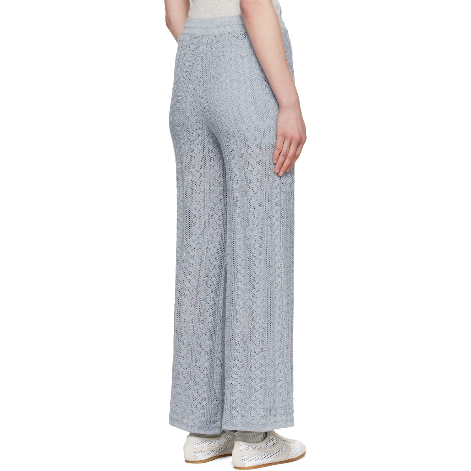  Holzweiler Blue Kelp Crochet Trousers 