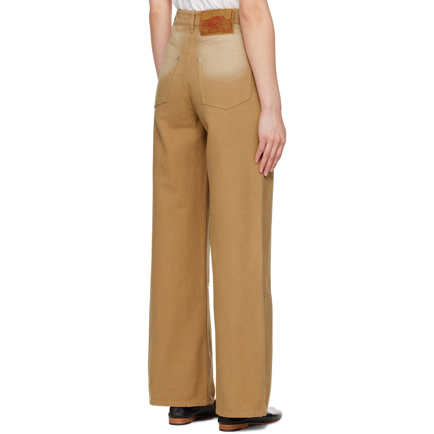  Holzweiler Tan Juno Workwear Trousers 