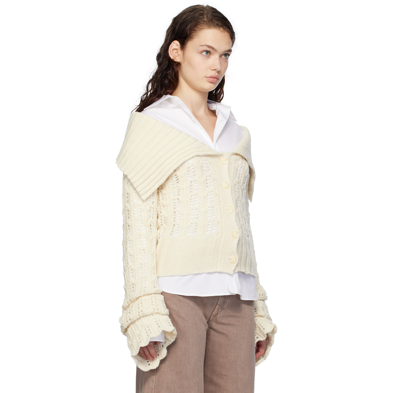  Holzweiler Off-white Sophie Cardigan 