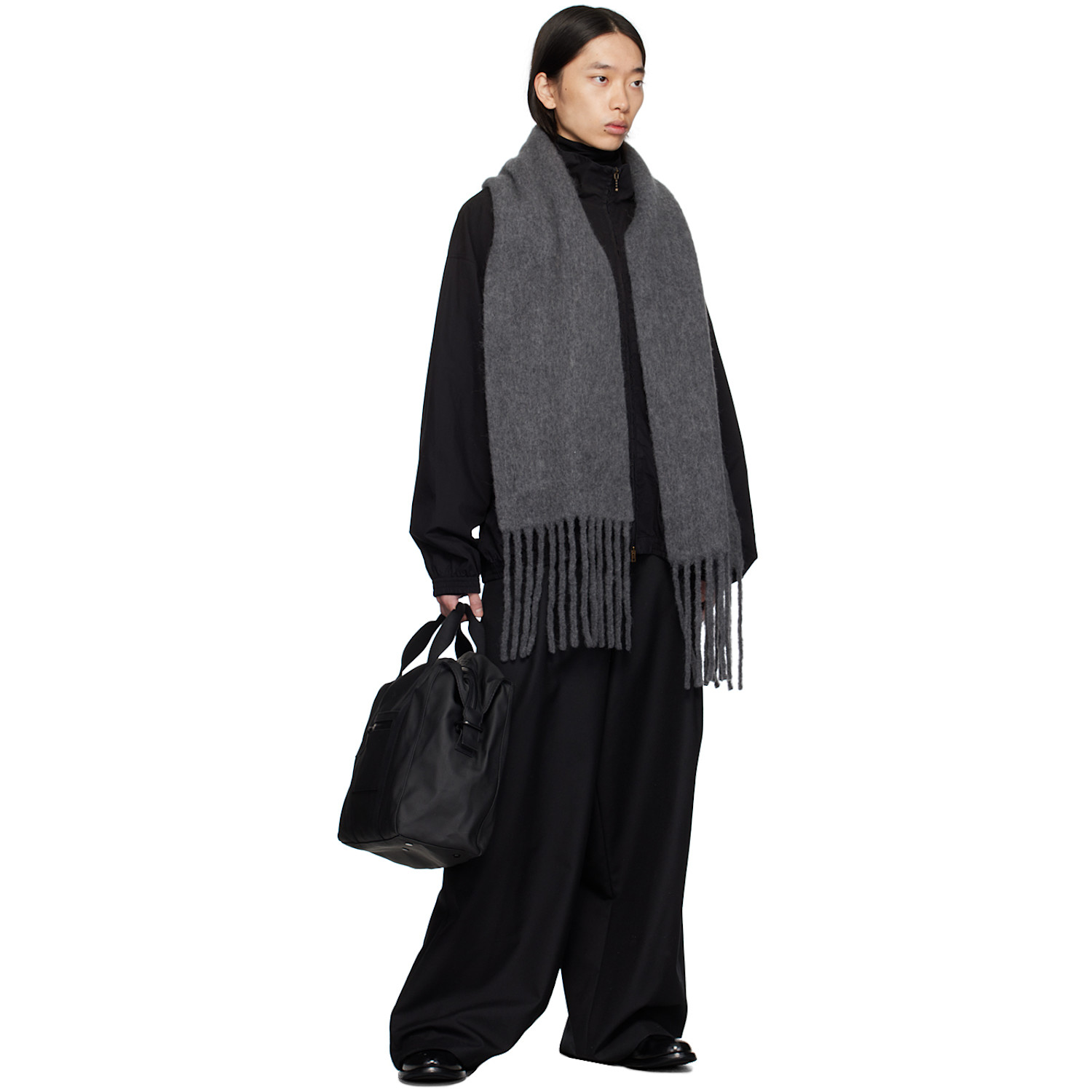  Holzweiler Gray Aster Solid Scarf 