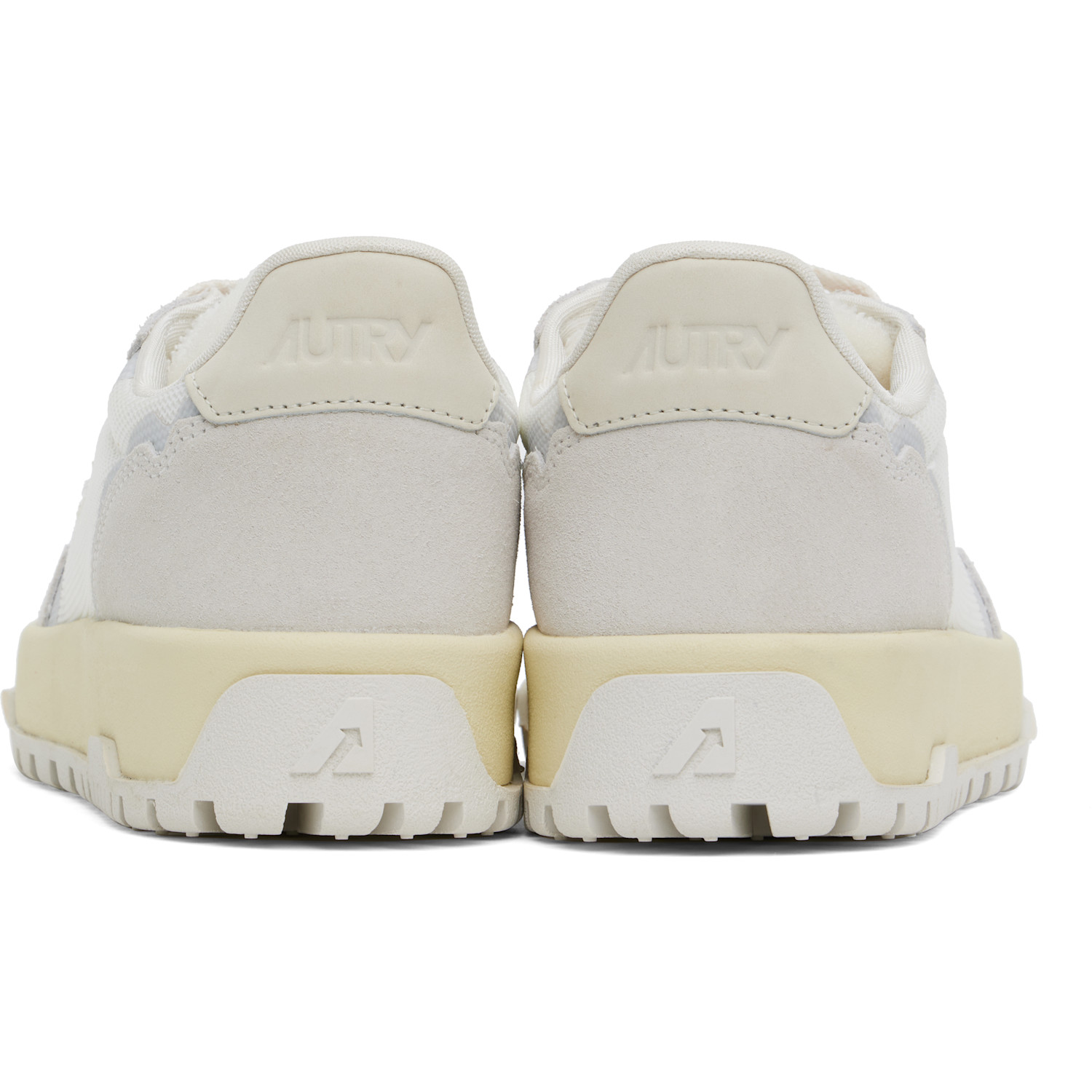  Autry White & Gray Wildpace Low Sneakers 