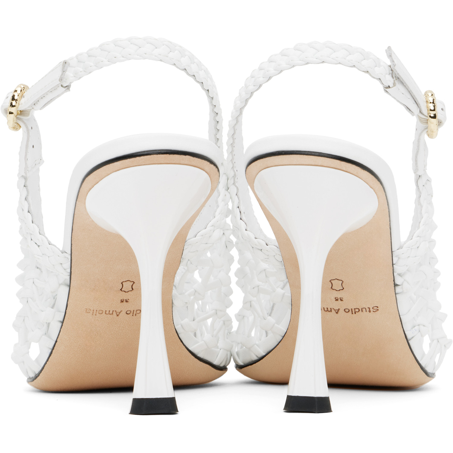  Studio Amelia White Nexus 90 Heels 