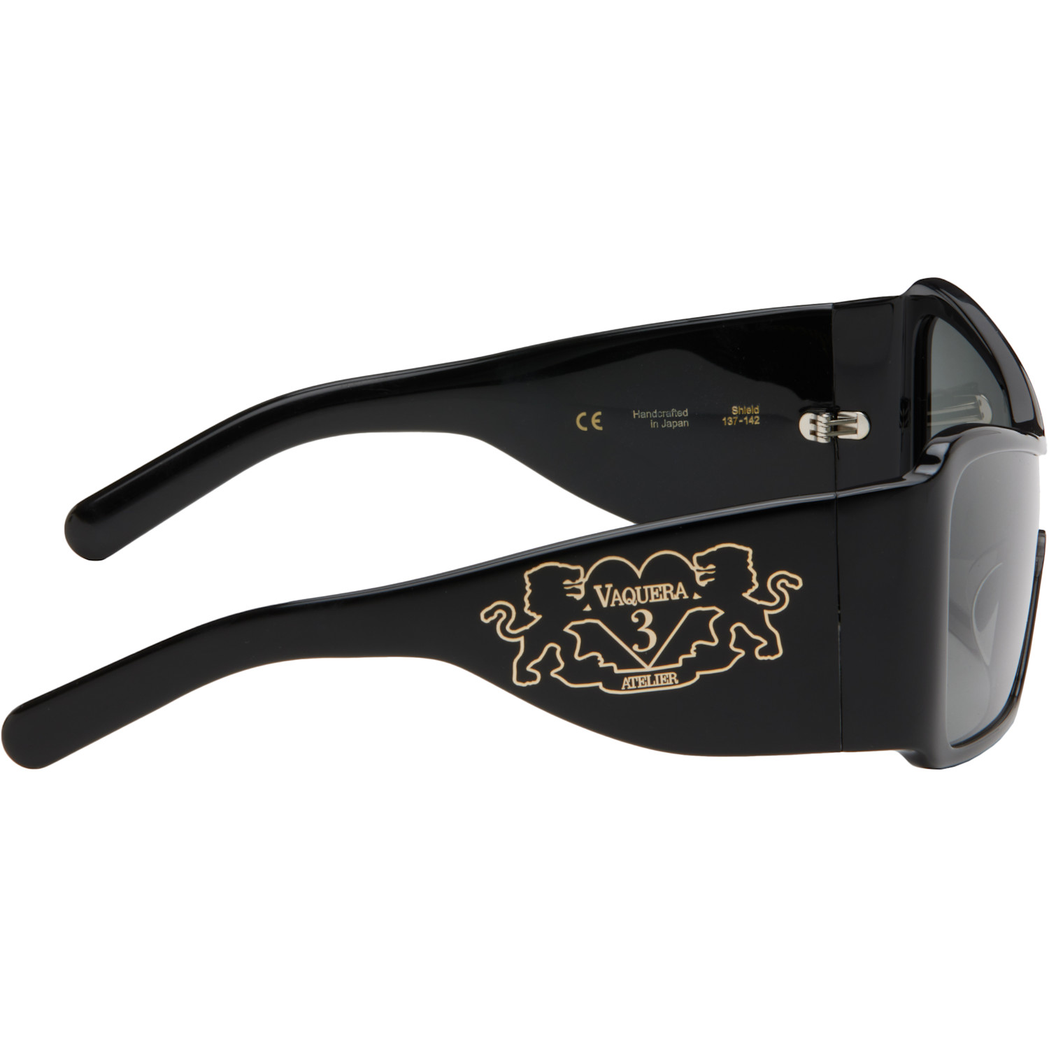  Vaquera Black Shield Sunglasses 