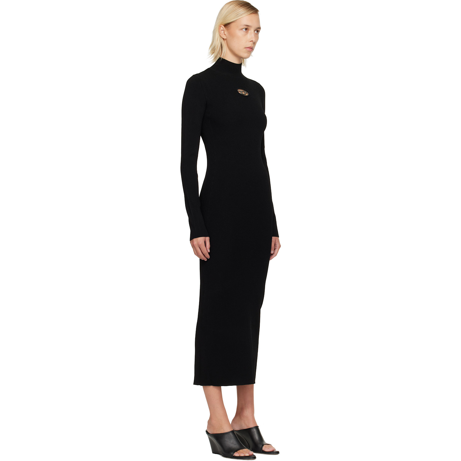  Diesel Black M-zary-b Maxi Dress 