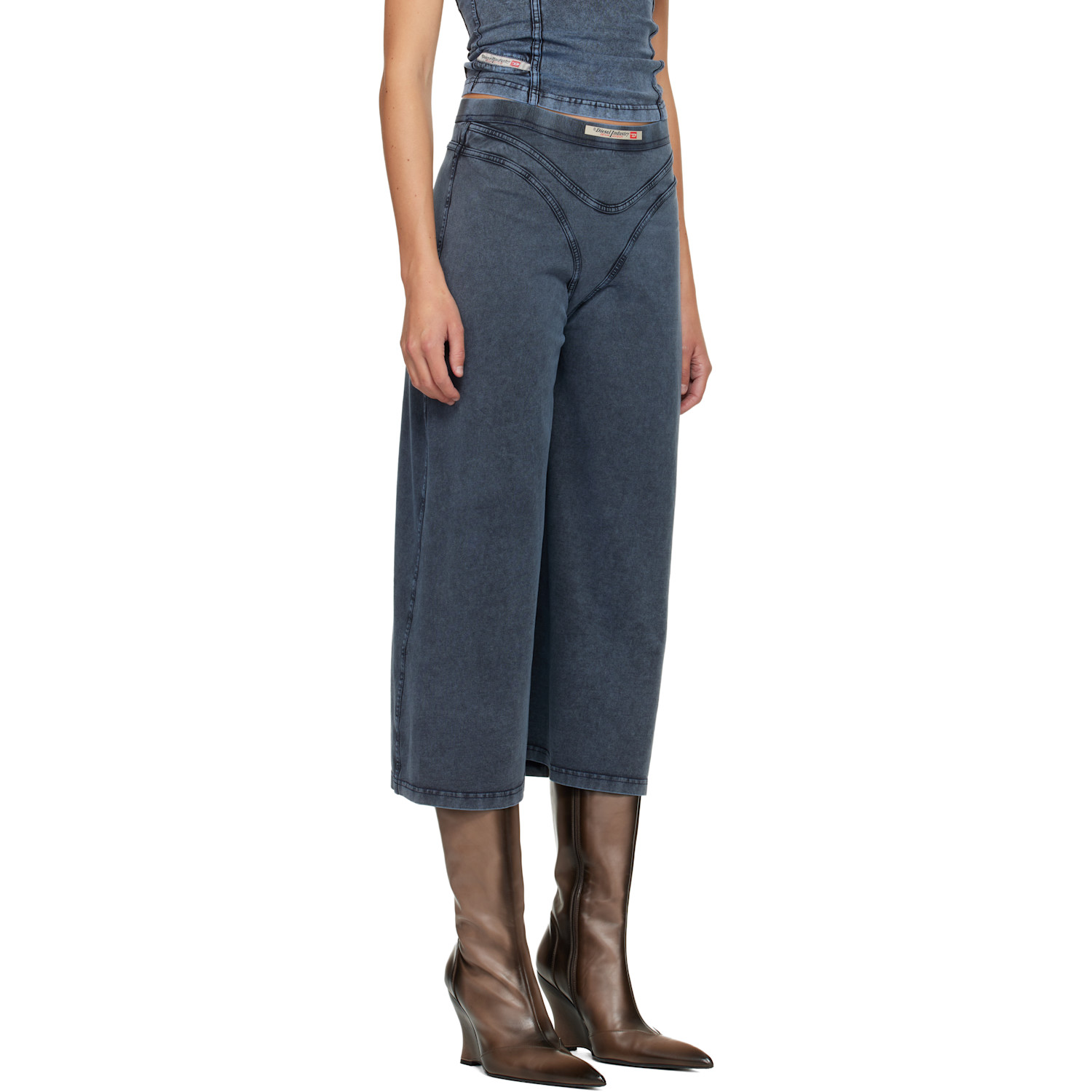  Diesel Blue O-alline Midi Skirt 