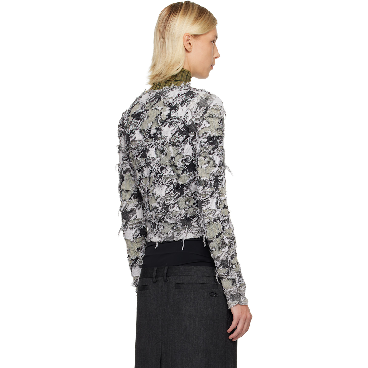  Diesel Gray M-sibylla Cardigan 