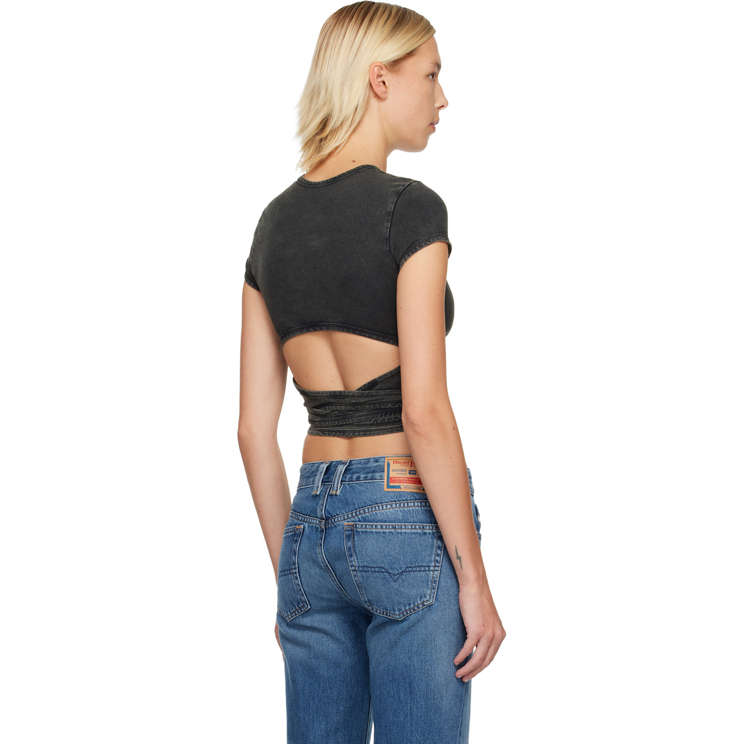  Diesel Black T-bunny-tail-r1 T-shirt 