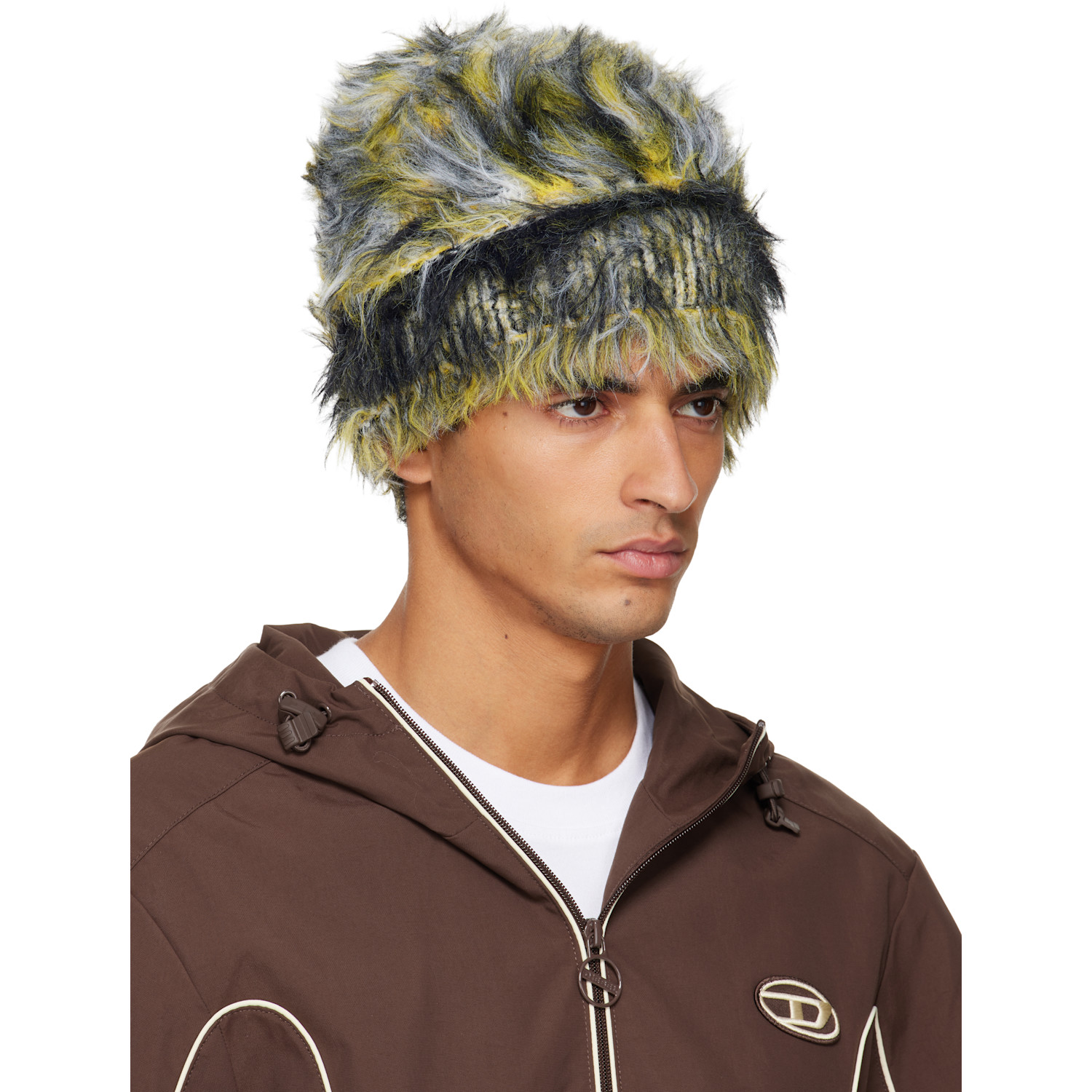  Diesel Yellow & Black K-alliseo Beanie 