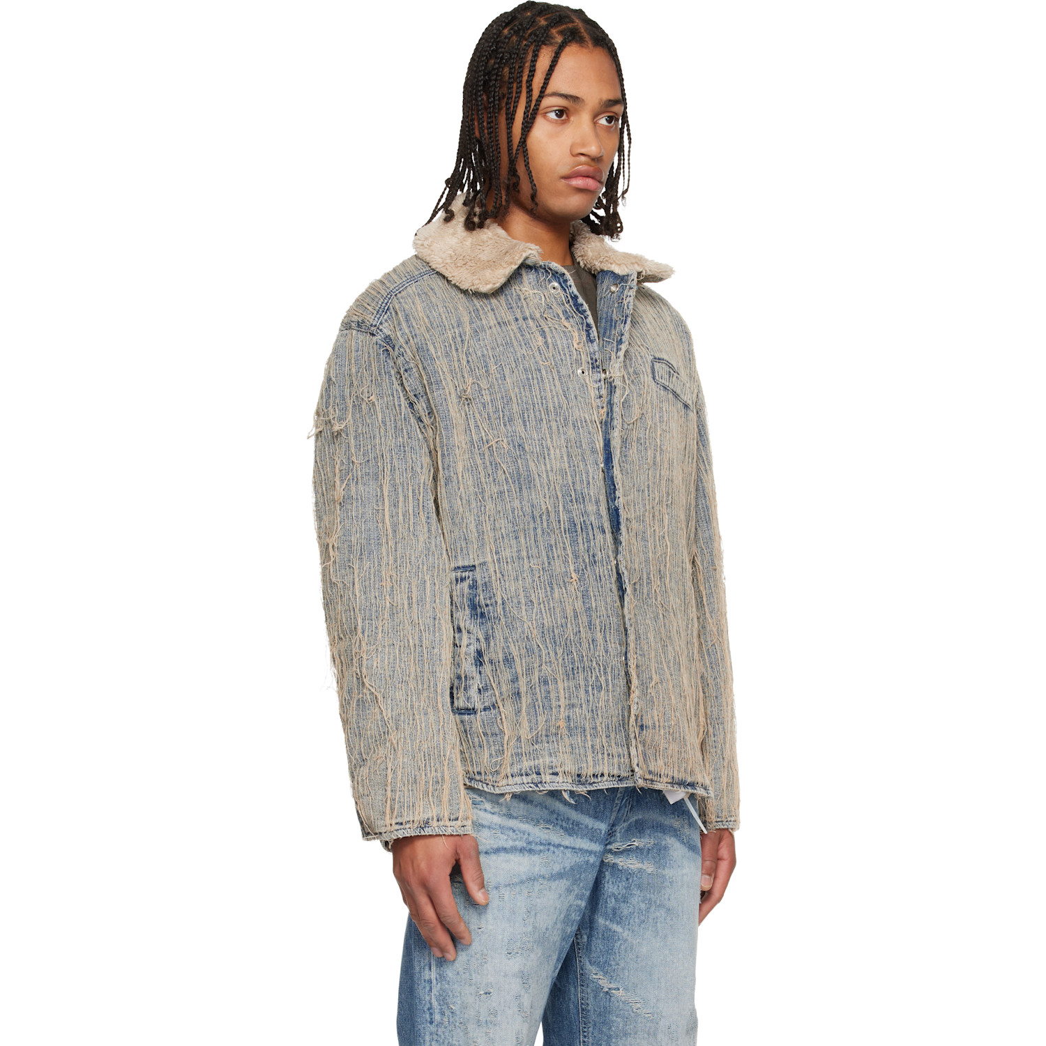  Diesel Blue D-ivar-s Denim Jacket 