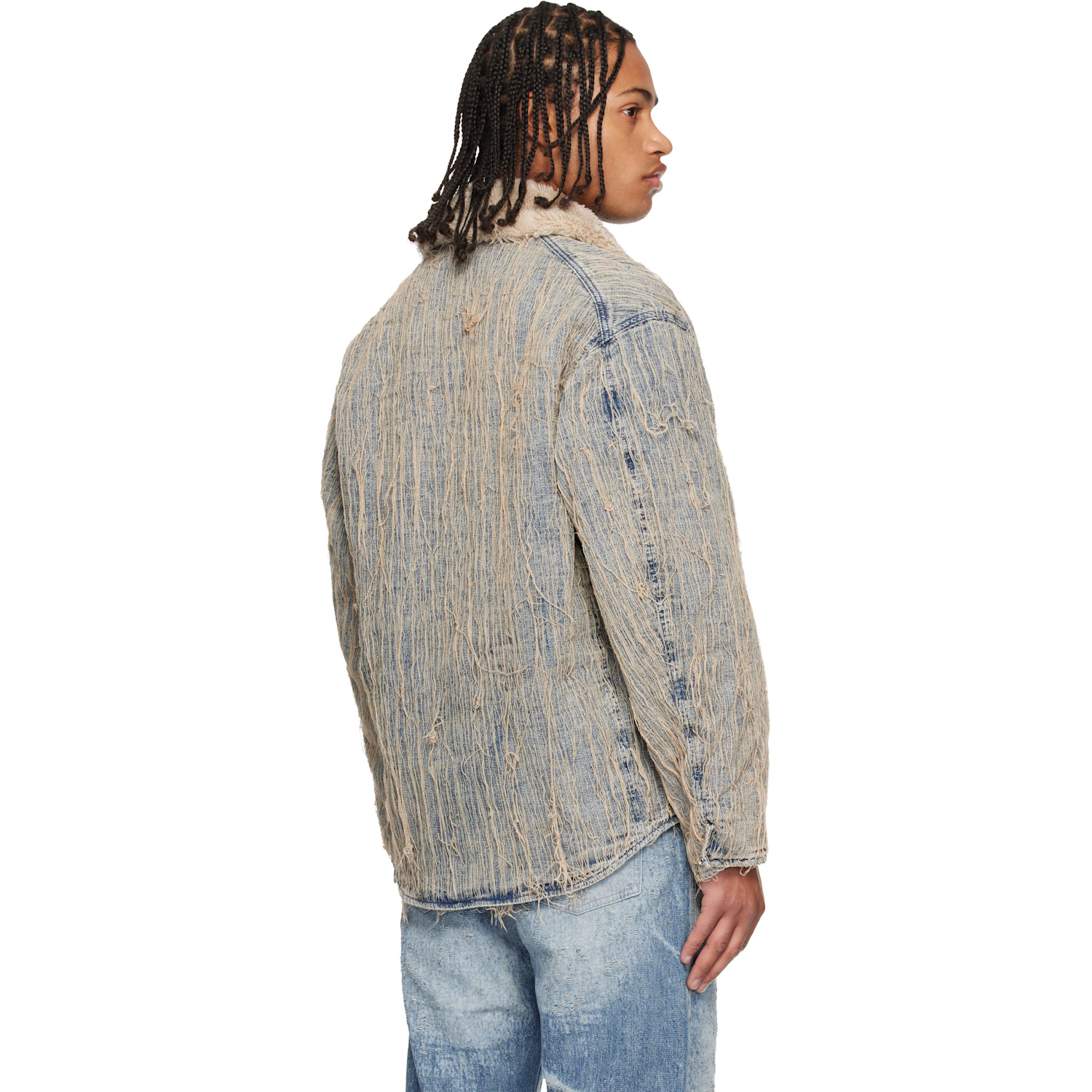  Diesel Blue D-ivar-s Denim Jacket 