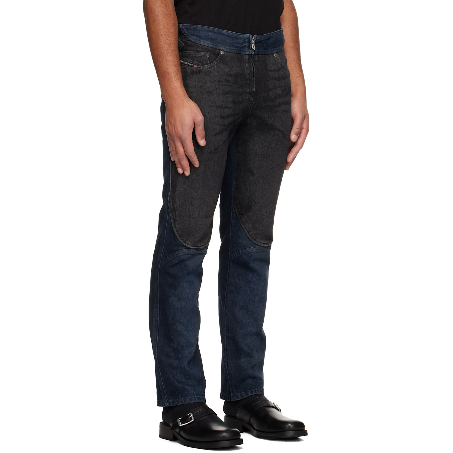  Diesel Black & Navy Regular D-bucy 007bx Jeans 