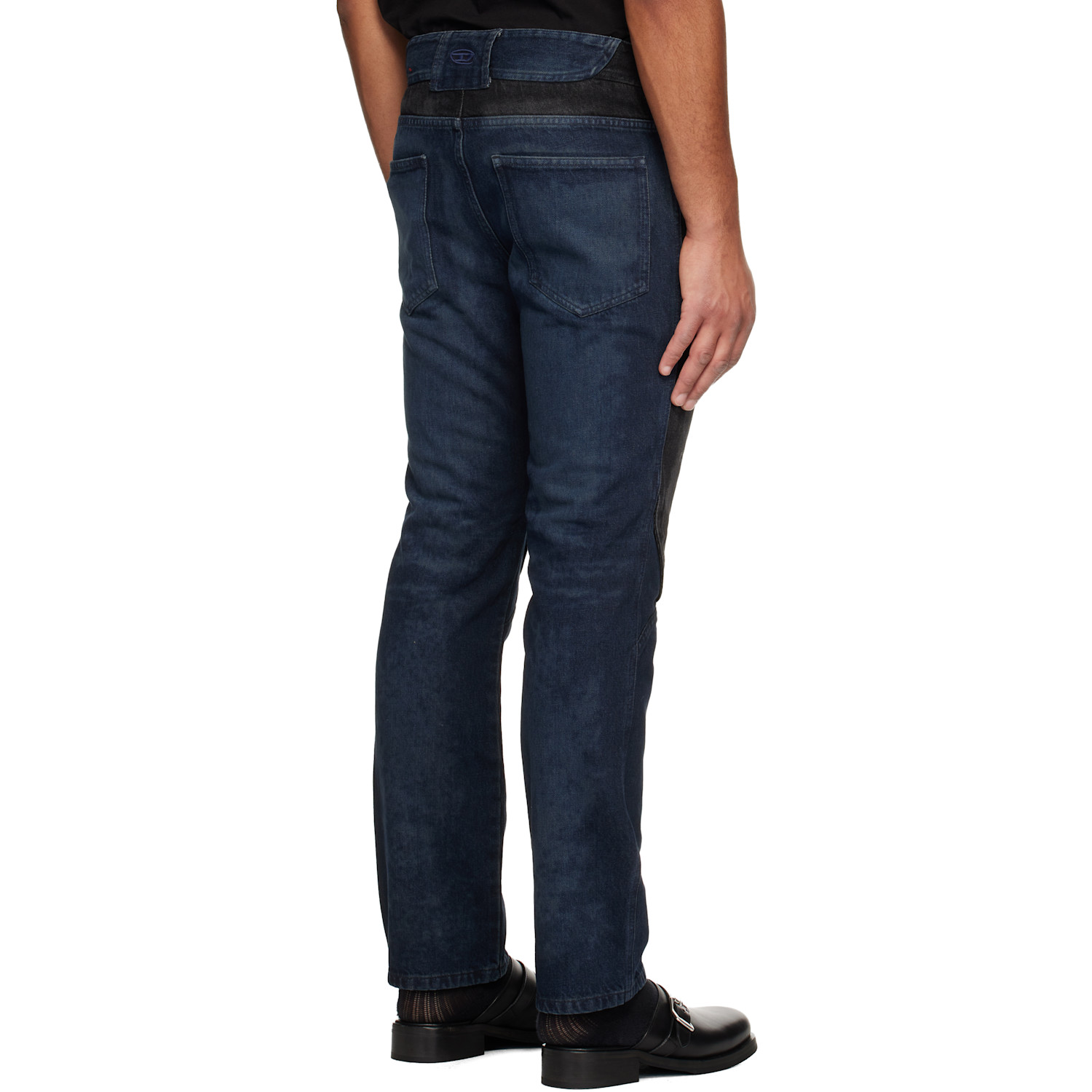  Diesel Black & Navy Regular D-bucy 007bx Jeans 