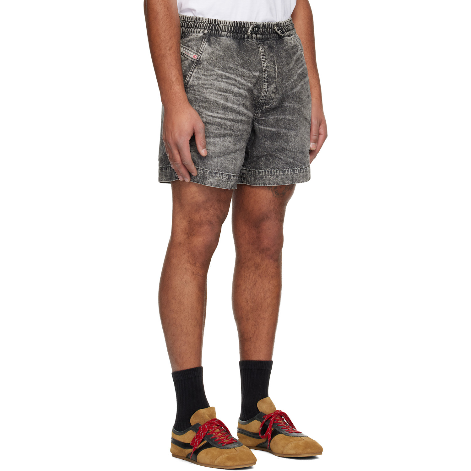  Diesel Gray D-tenni-s1 Denim Shorts 
