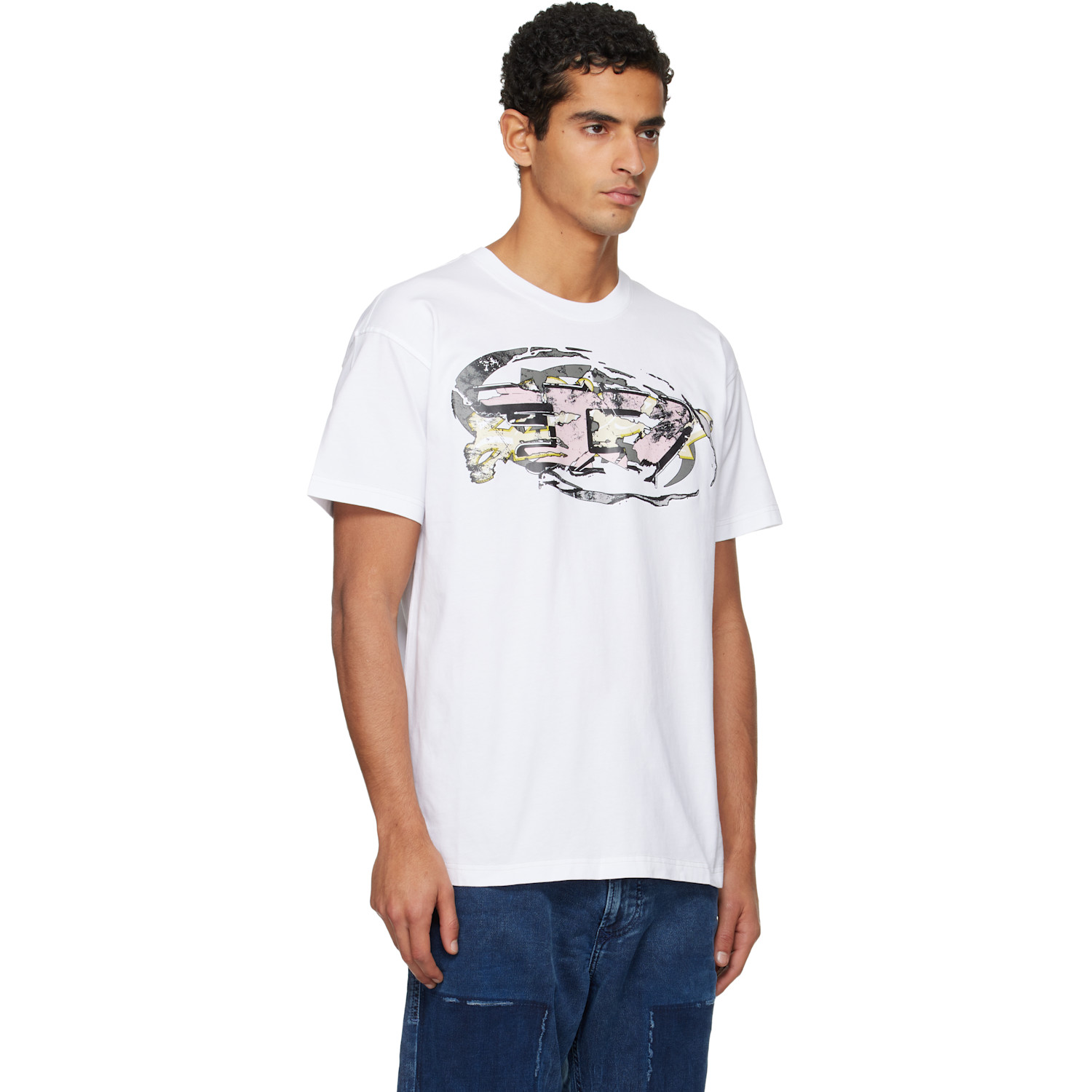  Diesel White T-norm-t11 T-shirt 