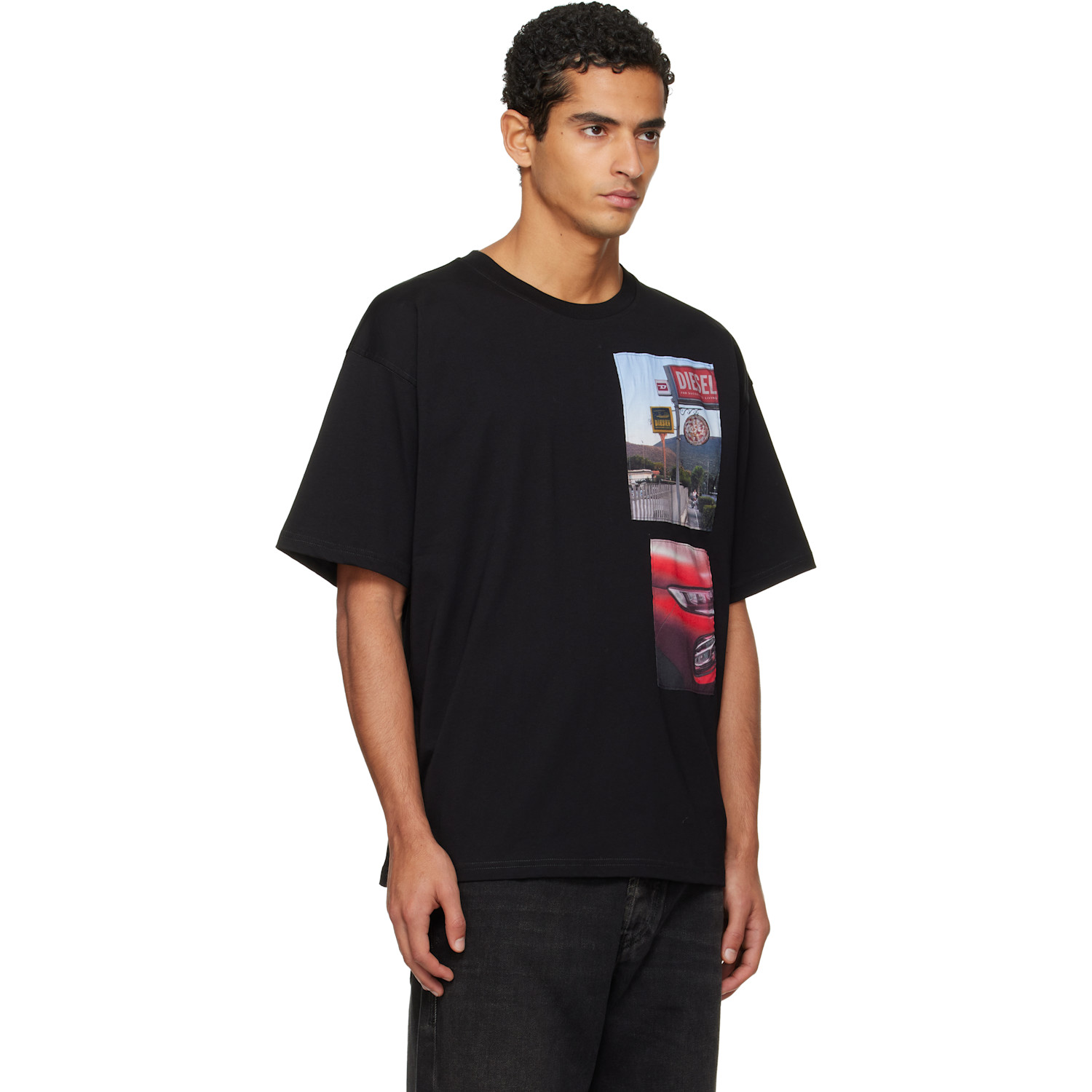  Diesel Black T-boxt-t3 T-shirt 