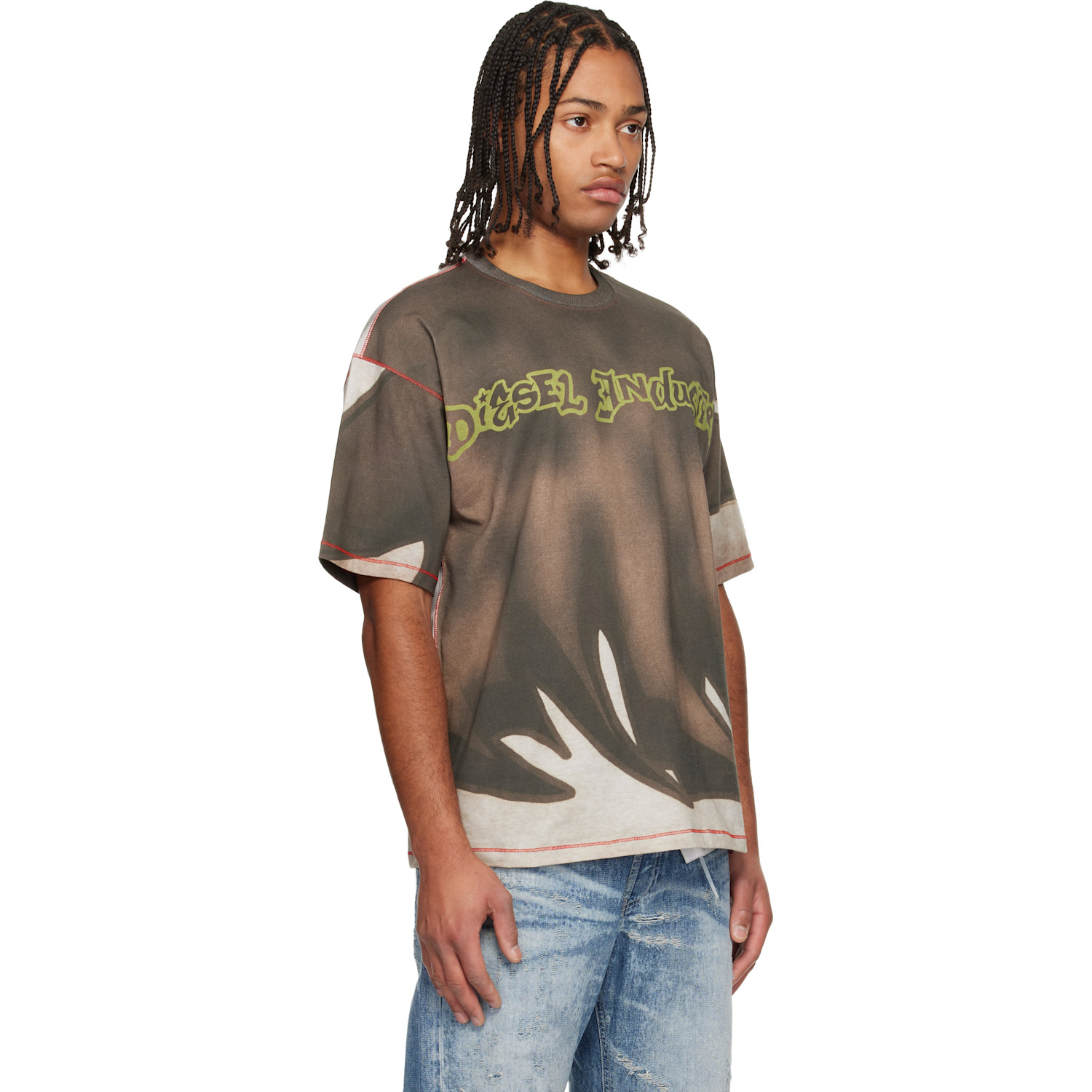  Diesel Brown T-boxt-show T-shirt 