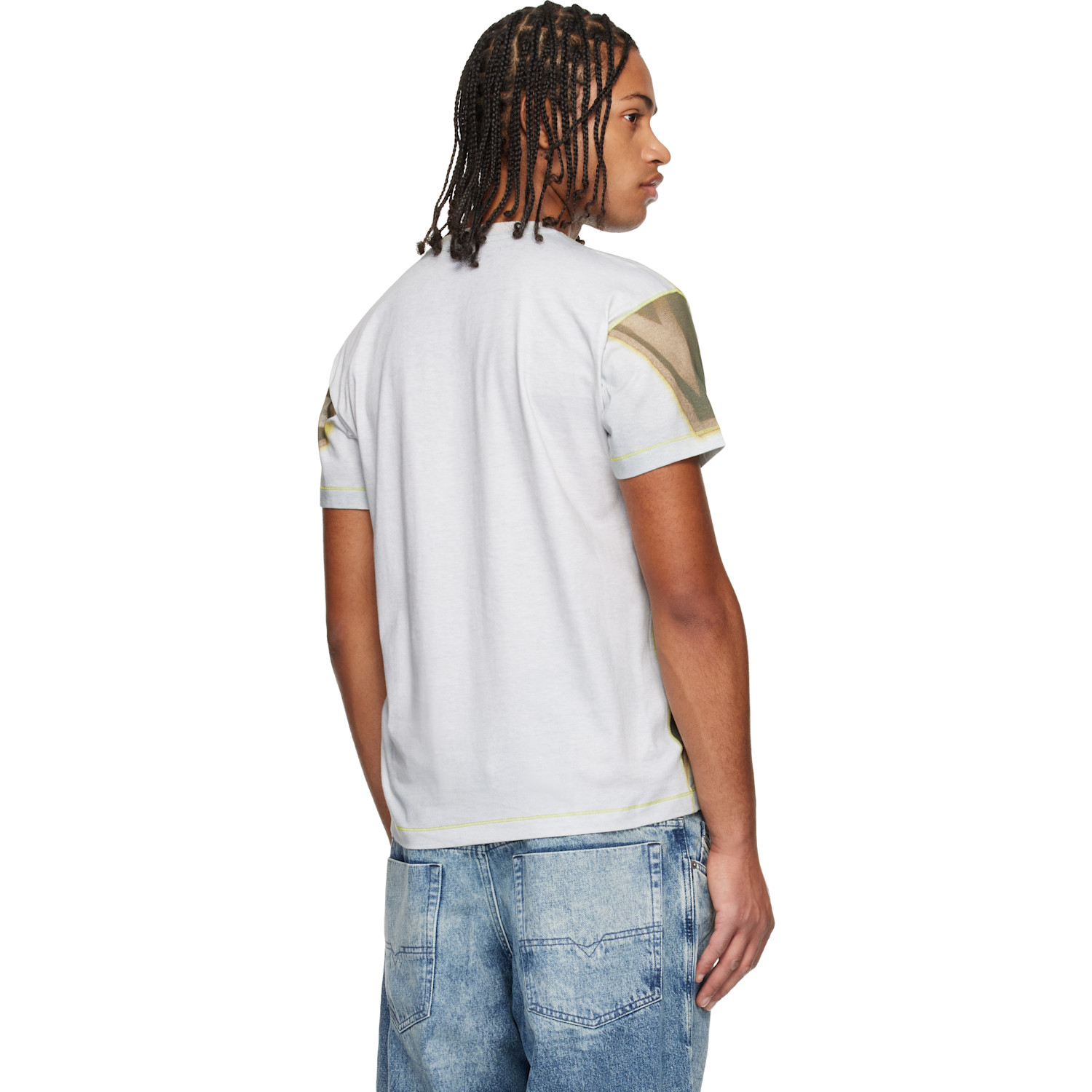 Diesel Gray & Khaki T-norm-show T-shirt 