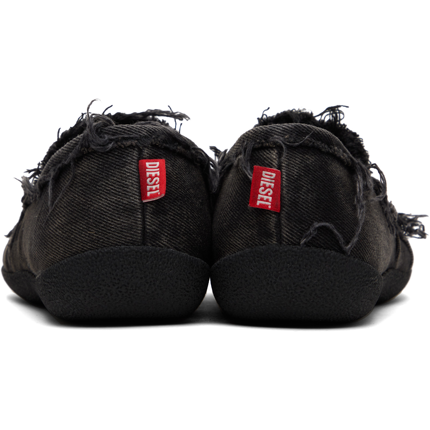  Diesel Black D-shock Moc Slip-on Loafers 