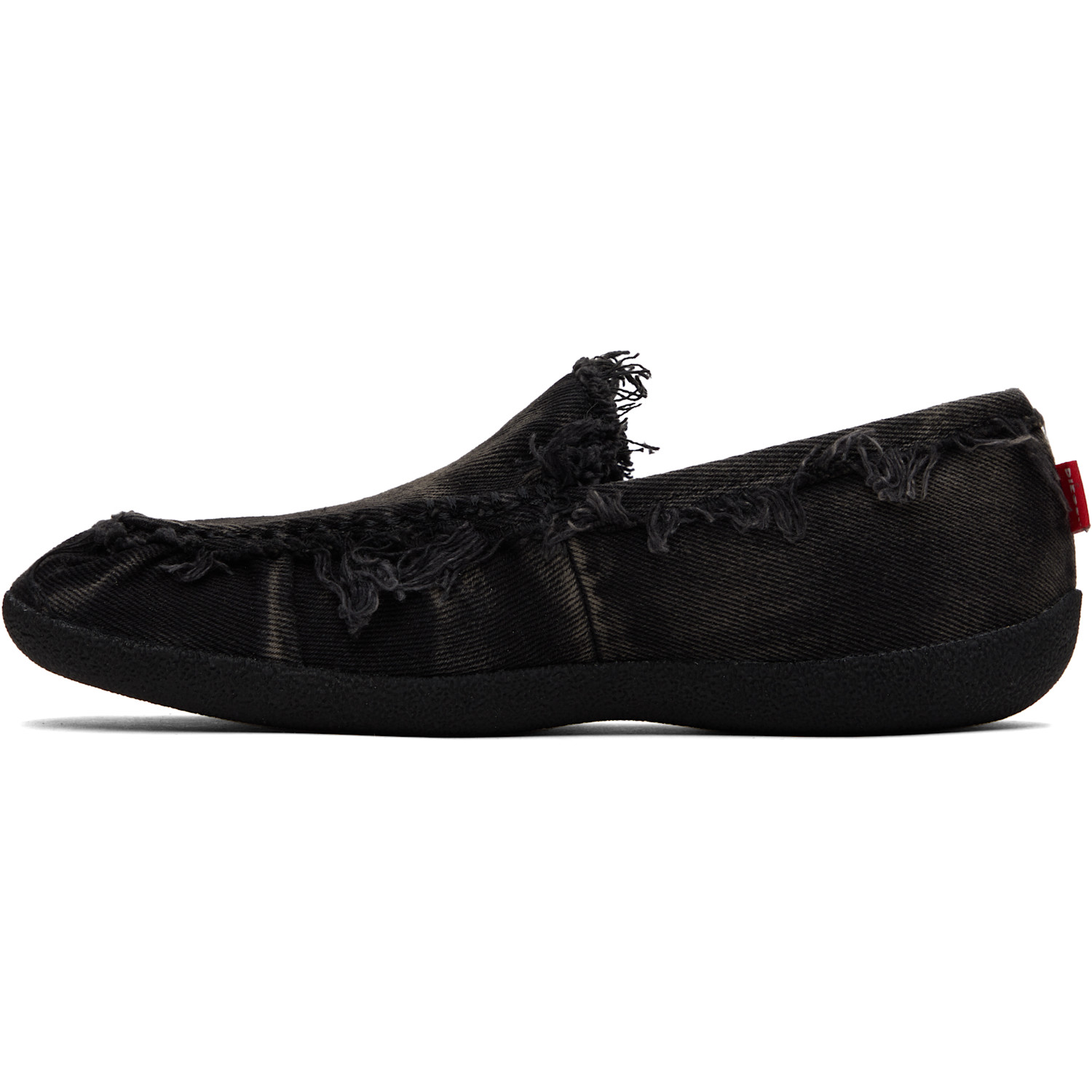  Diesel Black D-shock Moc Slip-on Loafers 