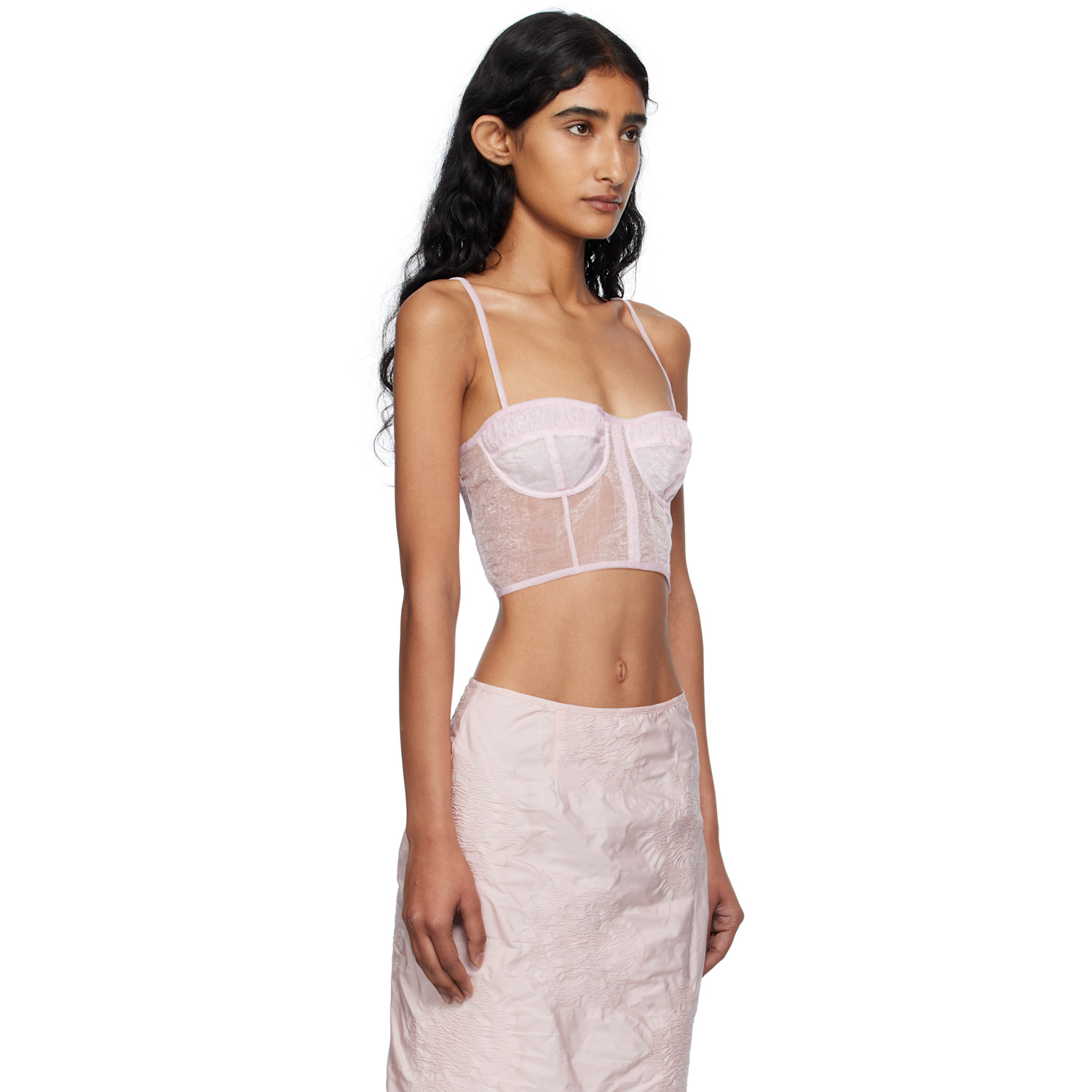  Cecilie Bahnsen Pink Anya Top 