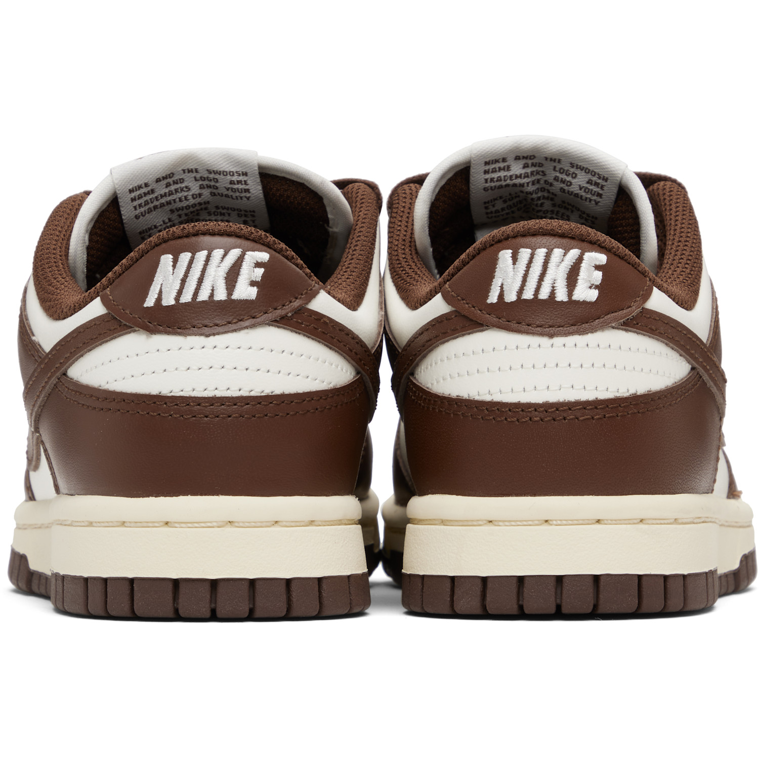  Nike White & Brown Dunk Low Sneakers 