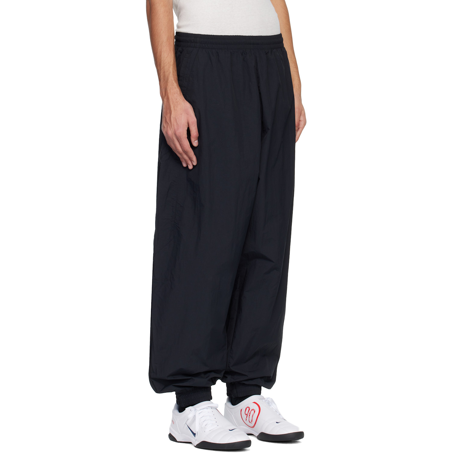  Nike Black Nike Club Oversized Woven Track Pants 