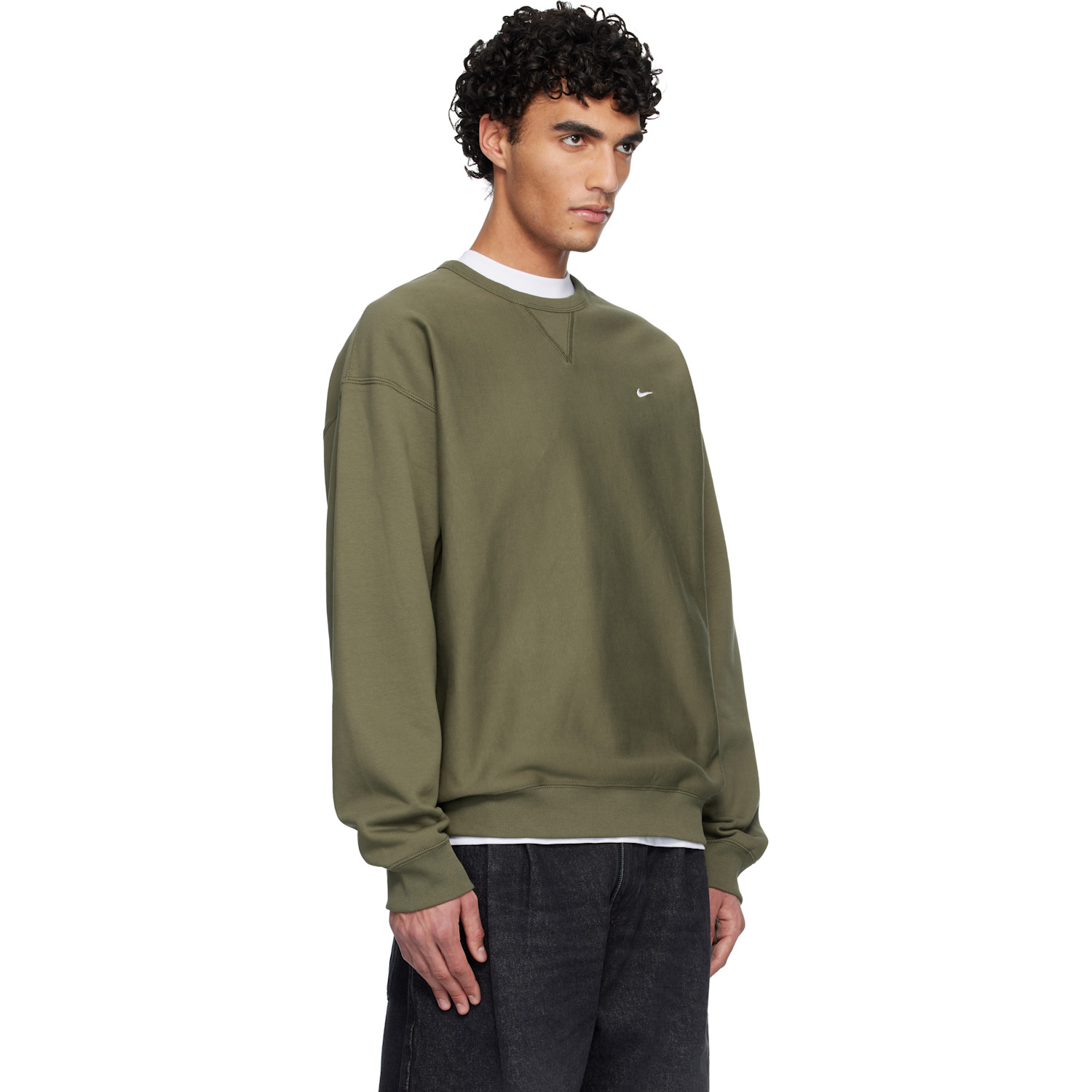  Nike Green Nike Solo Swoosh Sweatshirt 