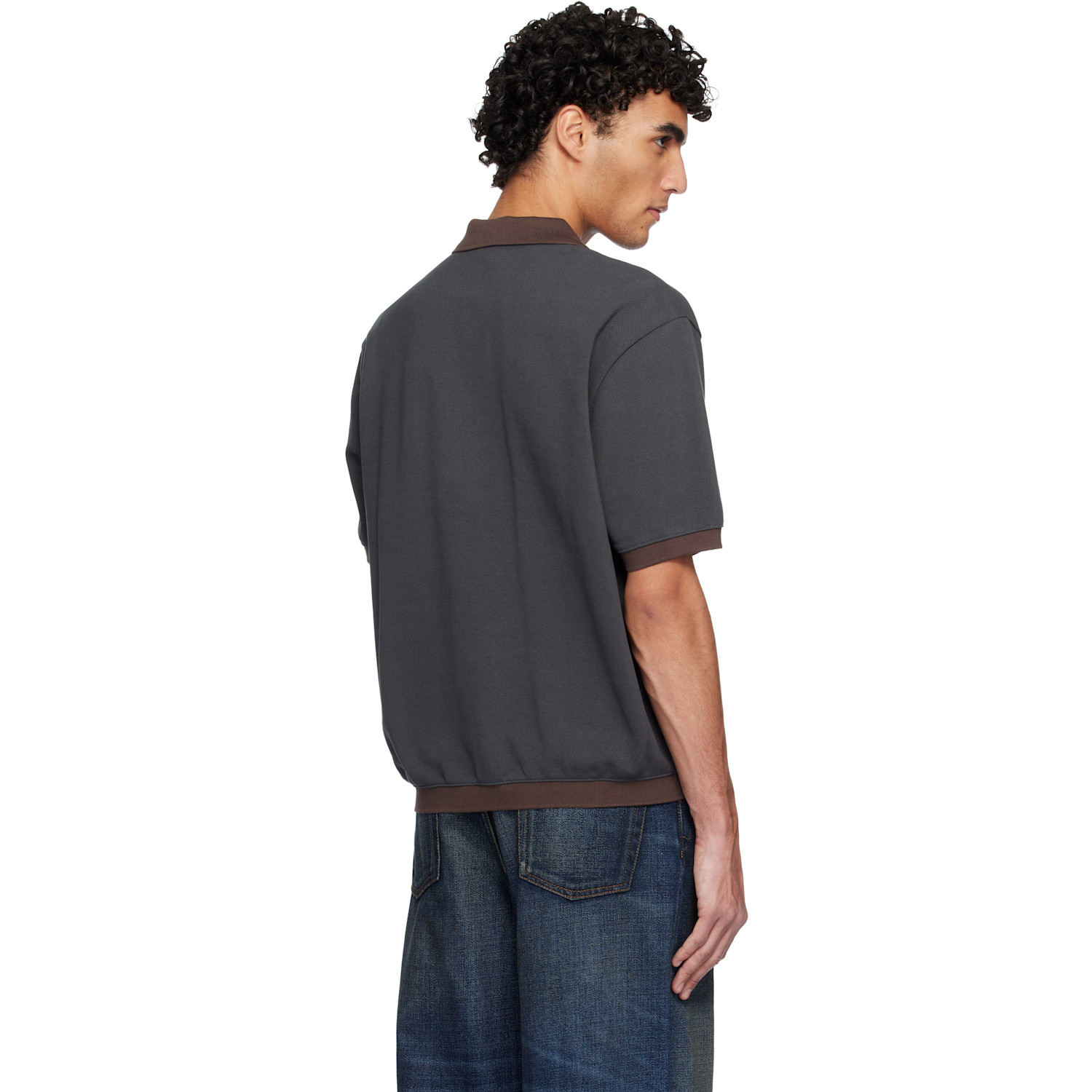  Nike Gray Nike Life Heavyweight Polo 