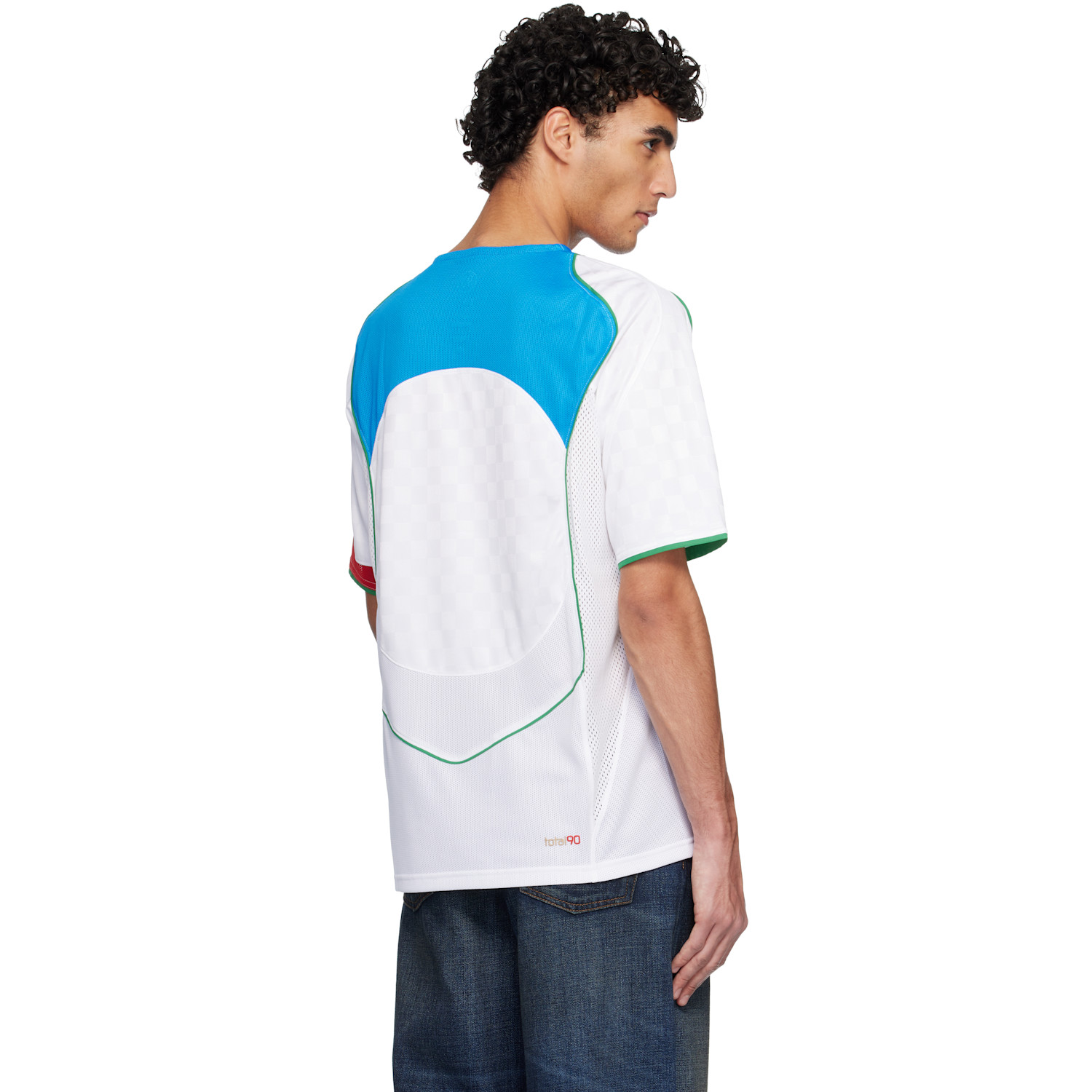  Nike White Nike Total 90 Dri-fit Soccer Jersey 