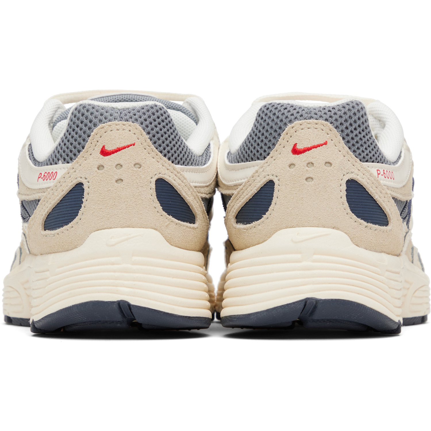  Nike Gray & Taupe P-6000 Suede Sneakers 