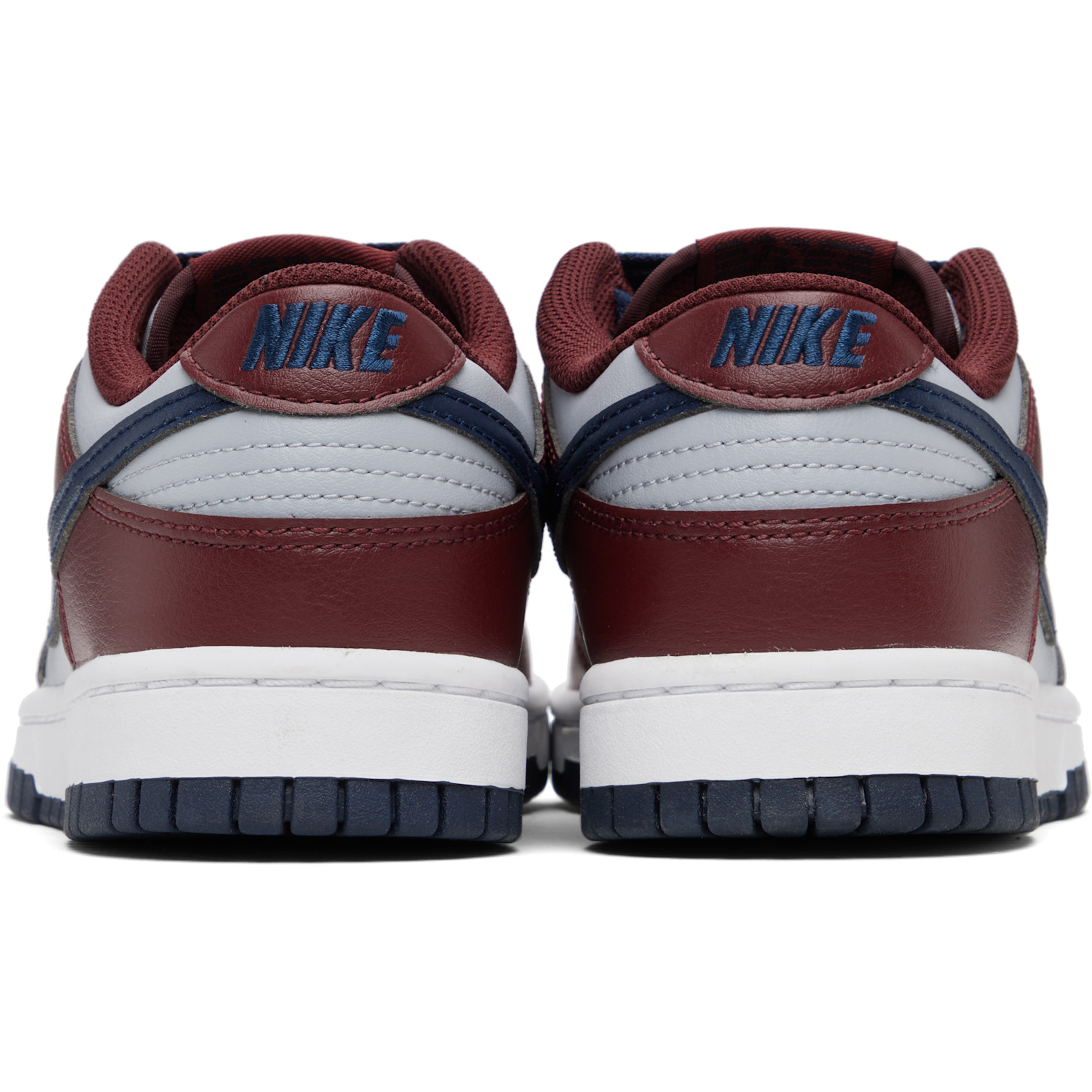  Nike Burgundy & Gray Dunk Low Retro Sneakers 