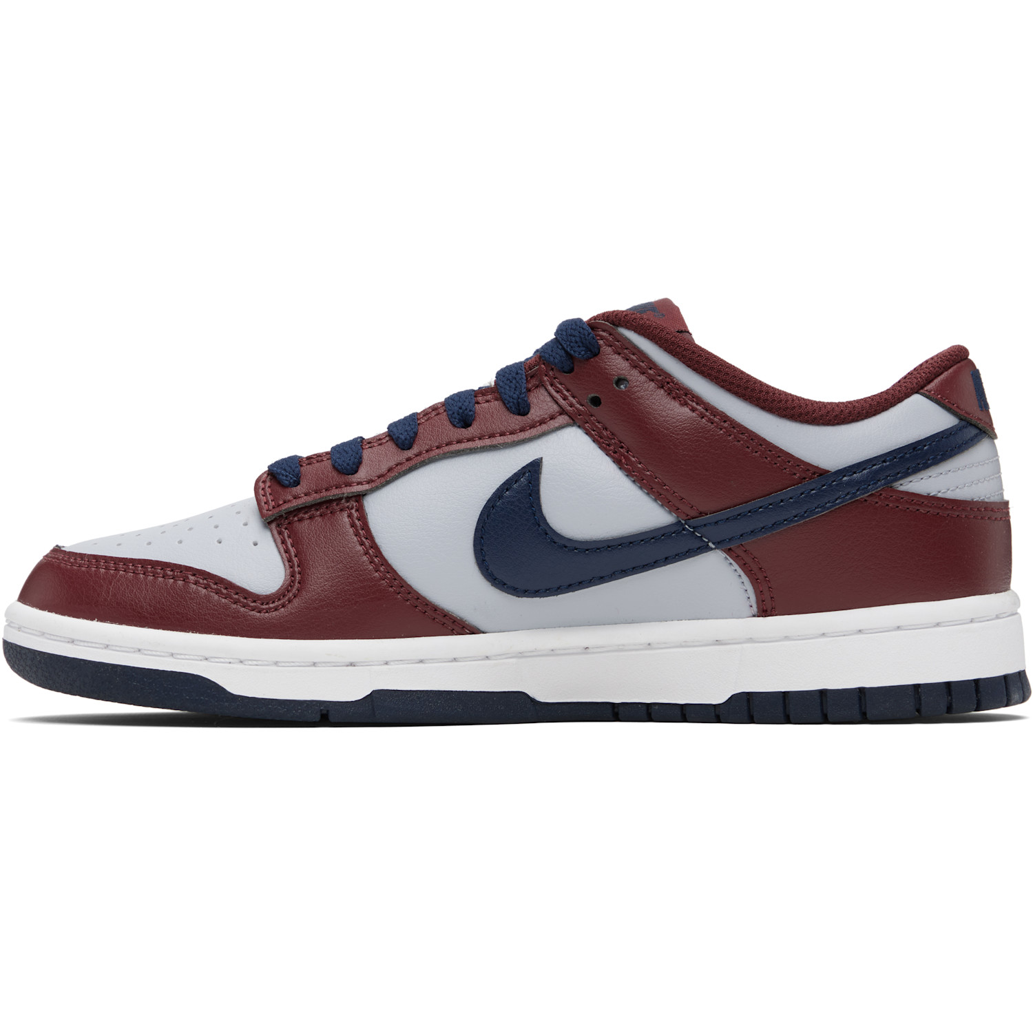  Nike Burgundy & Gray Dunk Low Retro Sneakers 